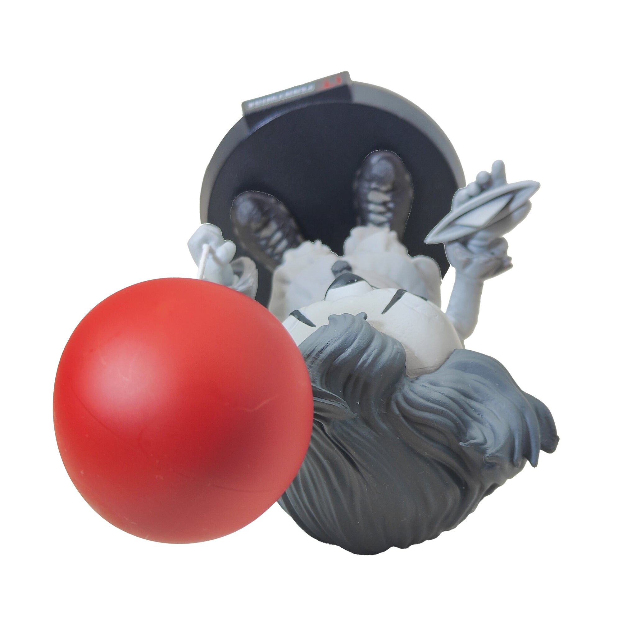 IT Black & White Pennywise Red Balloon MiniCo Horror 2019 17cm Zavvi Zbox Exclusive – IT, Iron Studios, 17 cm, 2019, pre-owned collector piece, Uncanny Collectibles Dublin Ireland