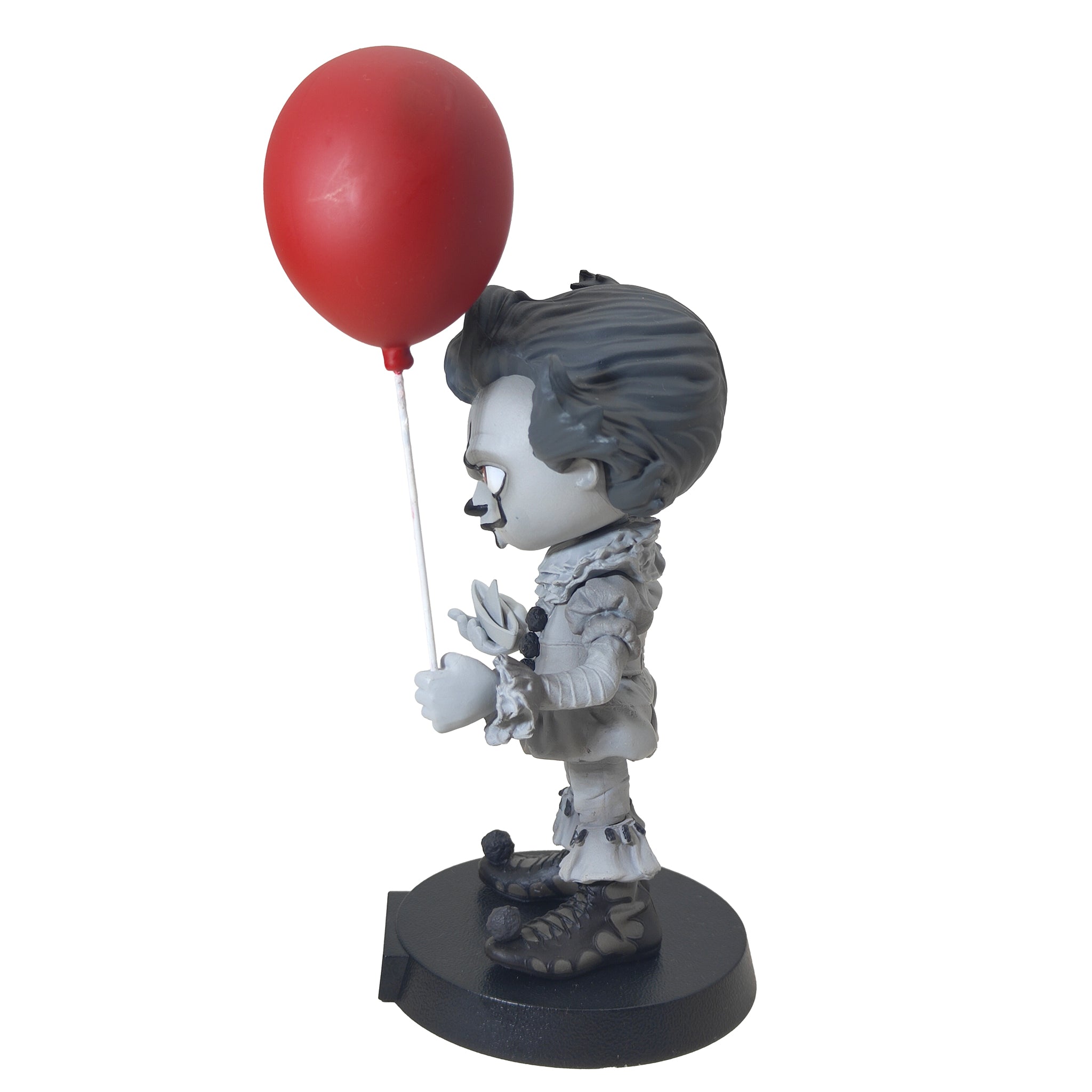 IT Black & White Pennywise Red Balloon MiniCo Horror 2019 17cm Zavvi Zbox Exclusive – IT, Iron Studios, 17 cm, 2019, pre-owned collector piece, Uncanny Collectibles Dublin Ireland