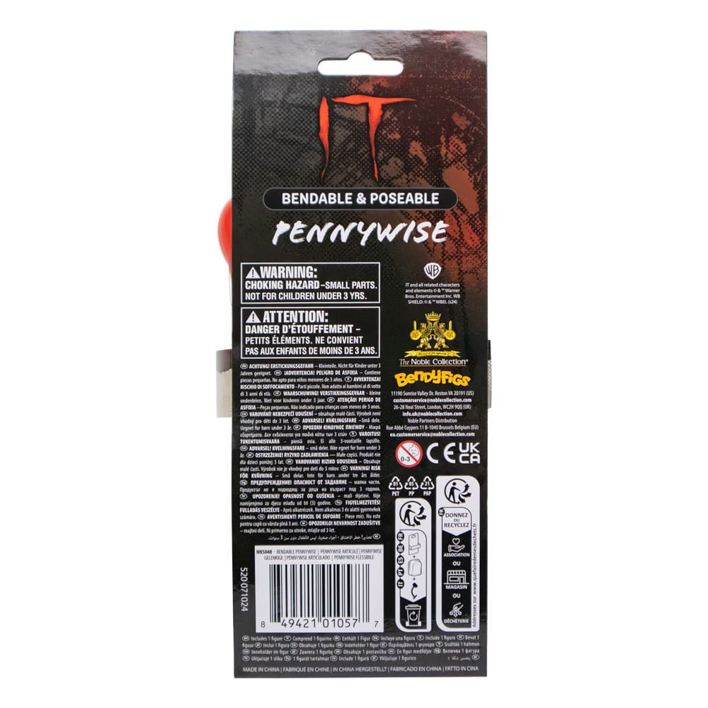 Buy It Pennywise Noble Collection 19 Cm Bendyfig collectible online at Uncanny Collectibles