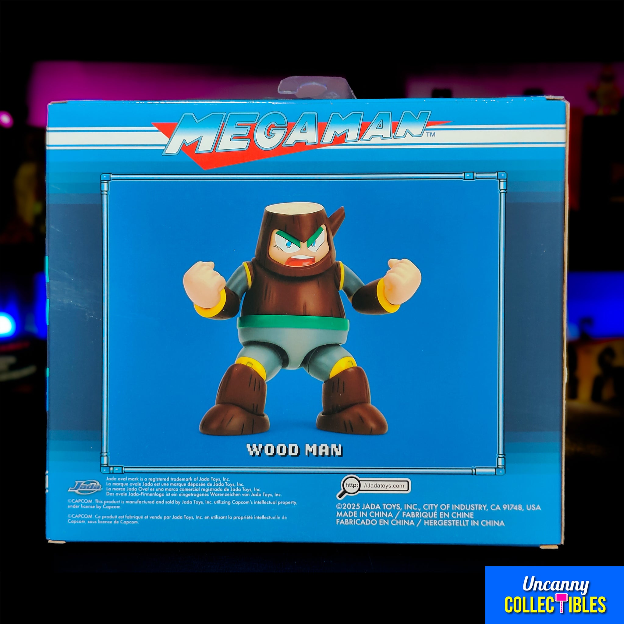 Jada Toys Ultra Mega Man Wood Man Action Figure – Video Game Characters, Jada Toys, 11 cm, brand new collector item, Uncanny Collectibles Dublin Ireland