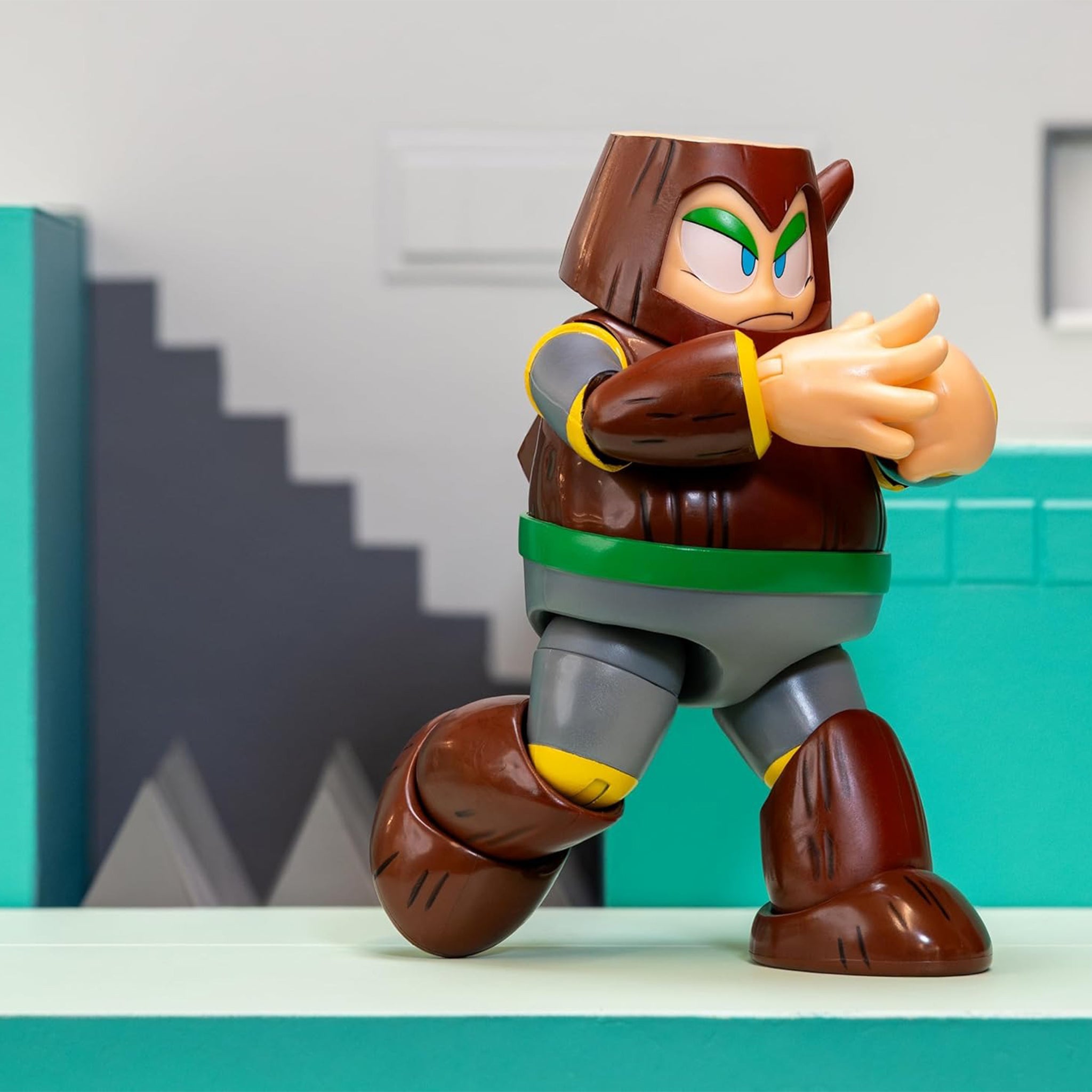 Jada Toys Ultra Mega Man Wood Man Action Figure – Video Game Characters, Jada Toys, 11 cm, brand new collector item, Uncanny Collectibles Dublin Ireland