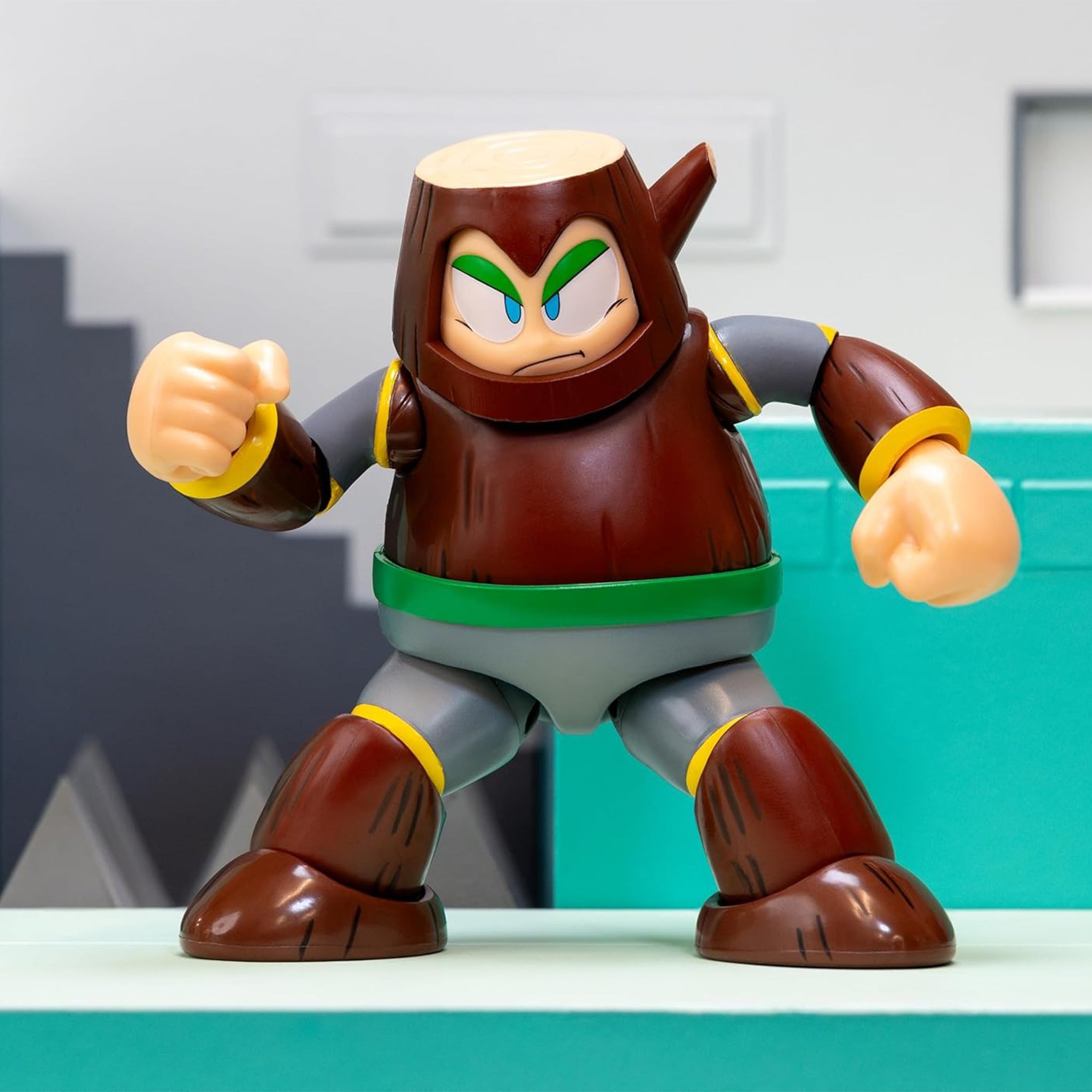 Jada Toys Ultra Mega Man Wood Man Action Figure – Video Game Characters, Jada Toys, 11 cm, brand new collector item, Uncanny Collectibles Dublin Ireland