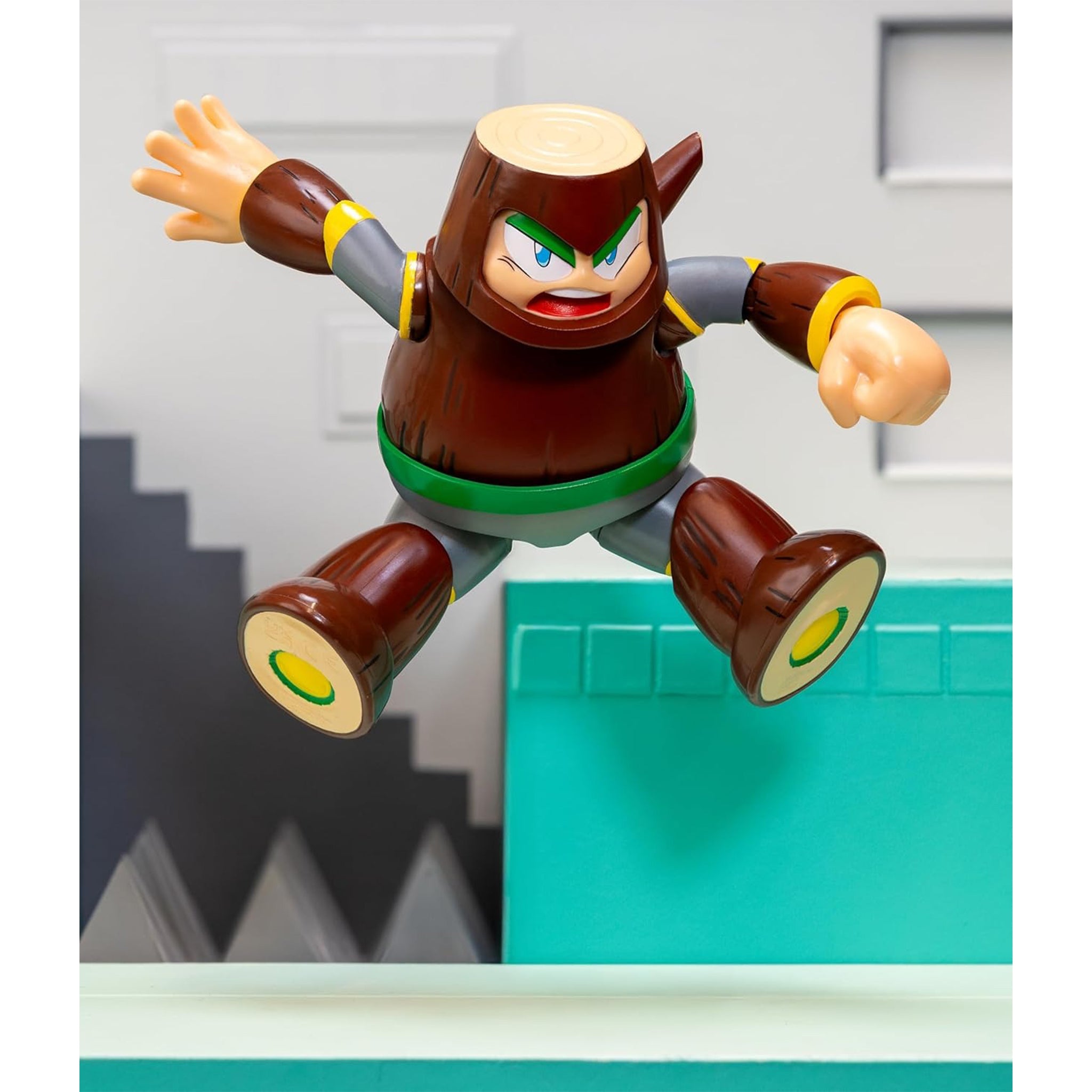 Jada Toys Ultra Mega Man Wood Man Action Figure – Video Game Characters, Jada Toys, 11 cm, brand new collector item, Uncanny Collectibles Dublin Ireland