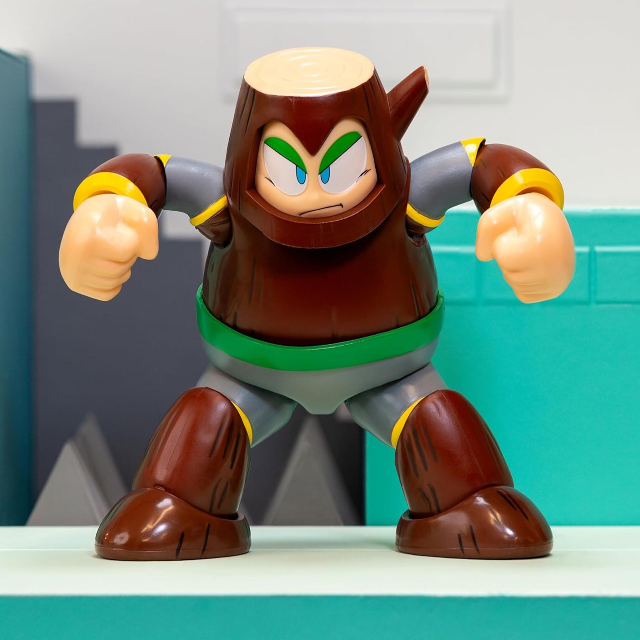 Jada Toys Ultra Mega Man Wood Man Action Figure – Video Game Characters, Jada Toys, 11 cm, brand new collector item, Uncanny Collectibles Dublin Ireland