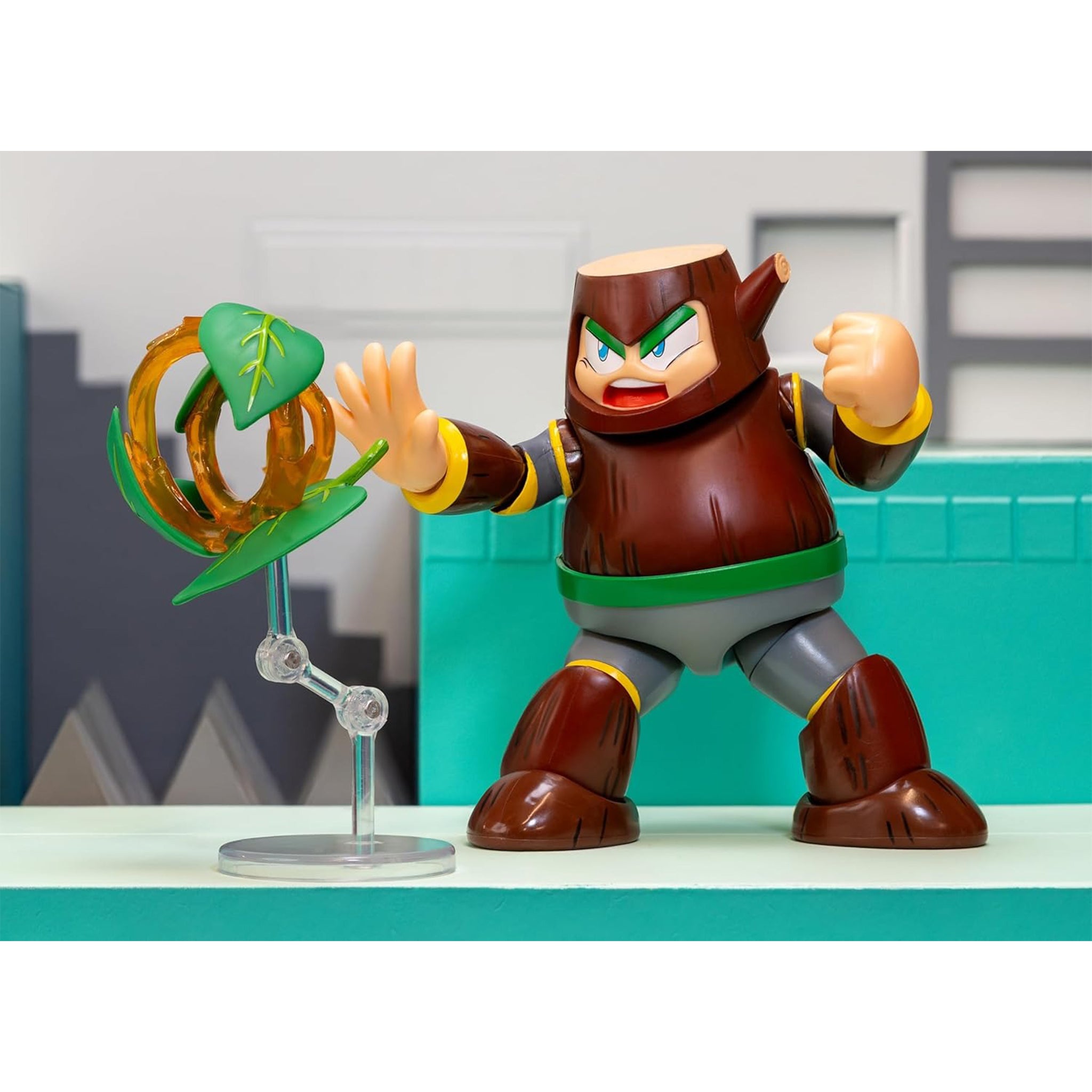 Jada Toys Ultra Mega Man Wood Man Action Figure – Video Game Characters, Jada Toys, 11 cm, brand new collector item, Uncanny Collectibles Dublin Ireland