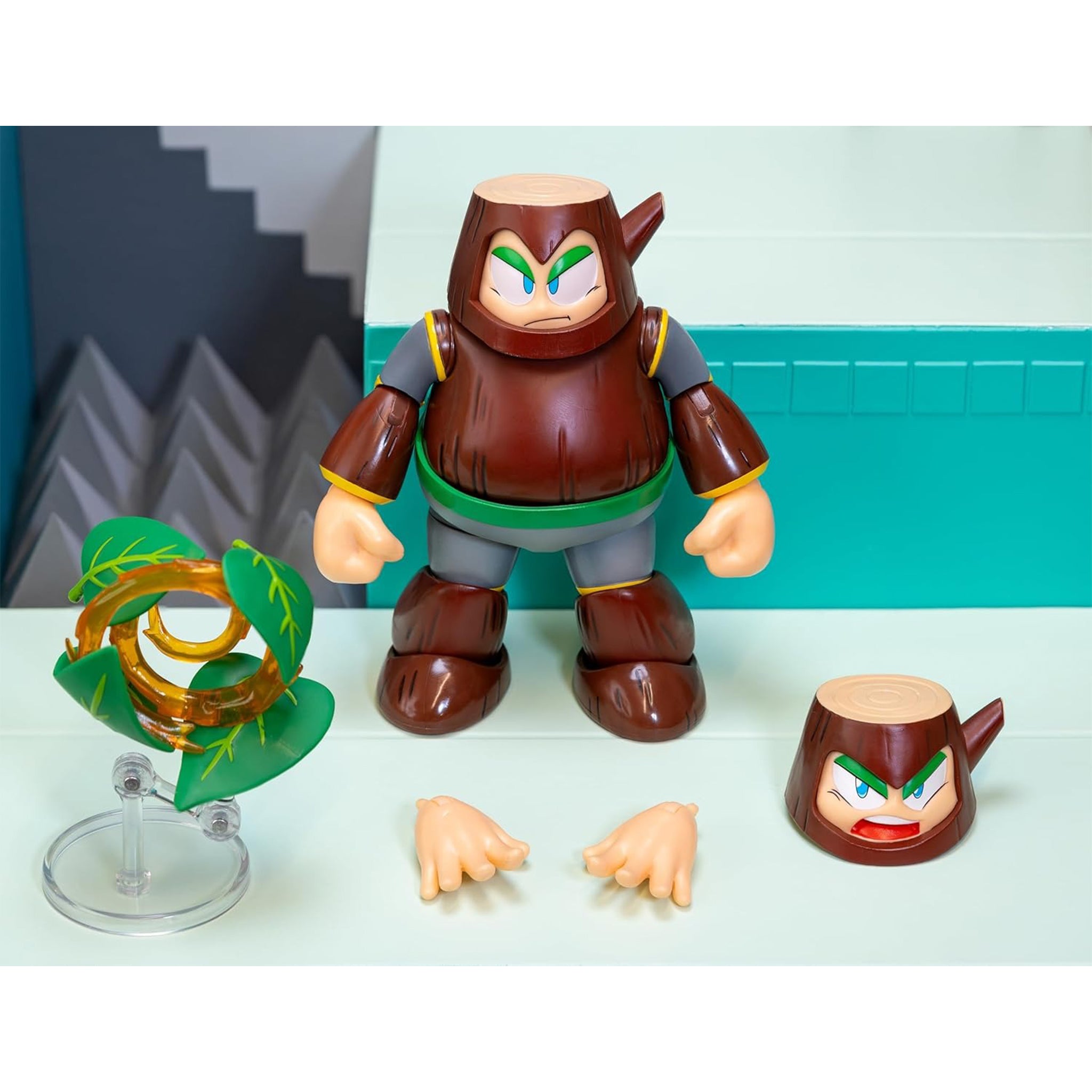 Jada Toys Ultra Mega Man Wood Man Action Figure – Video Game Characters, Jada Toys, 11 cm, brand new collector item, Uncanny Collectibles Dublin Ireland