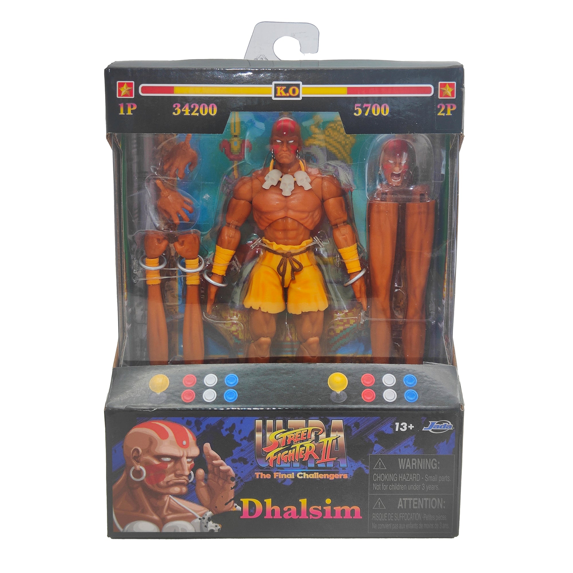 Jada Toys Ultra Street Fighter II The Final Challengers Dhalsim Action Figure 2024 15cm