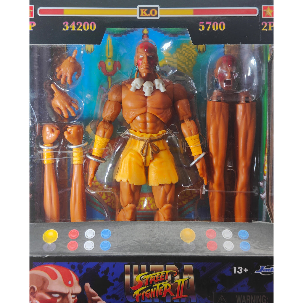 Jada Toys Ultra Street Fighter II The Final Challengers Dhalsim Action Figure 2024 15cm – Street Fighter, Jada Toys, 15 cm, 2024, pre-owned collector piece, Uncanny Collectibles Dublin Ireland
