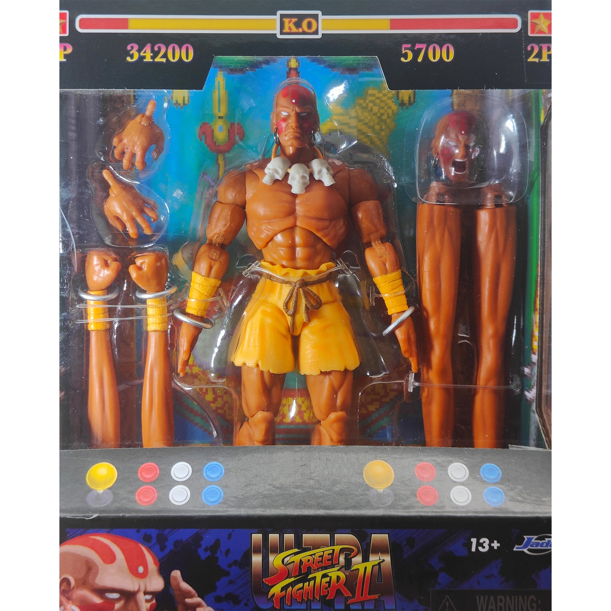Jada Toys Ultra Street Fighter II The Final Challengers Dhalsim Action Figure 2024 15cm
