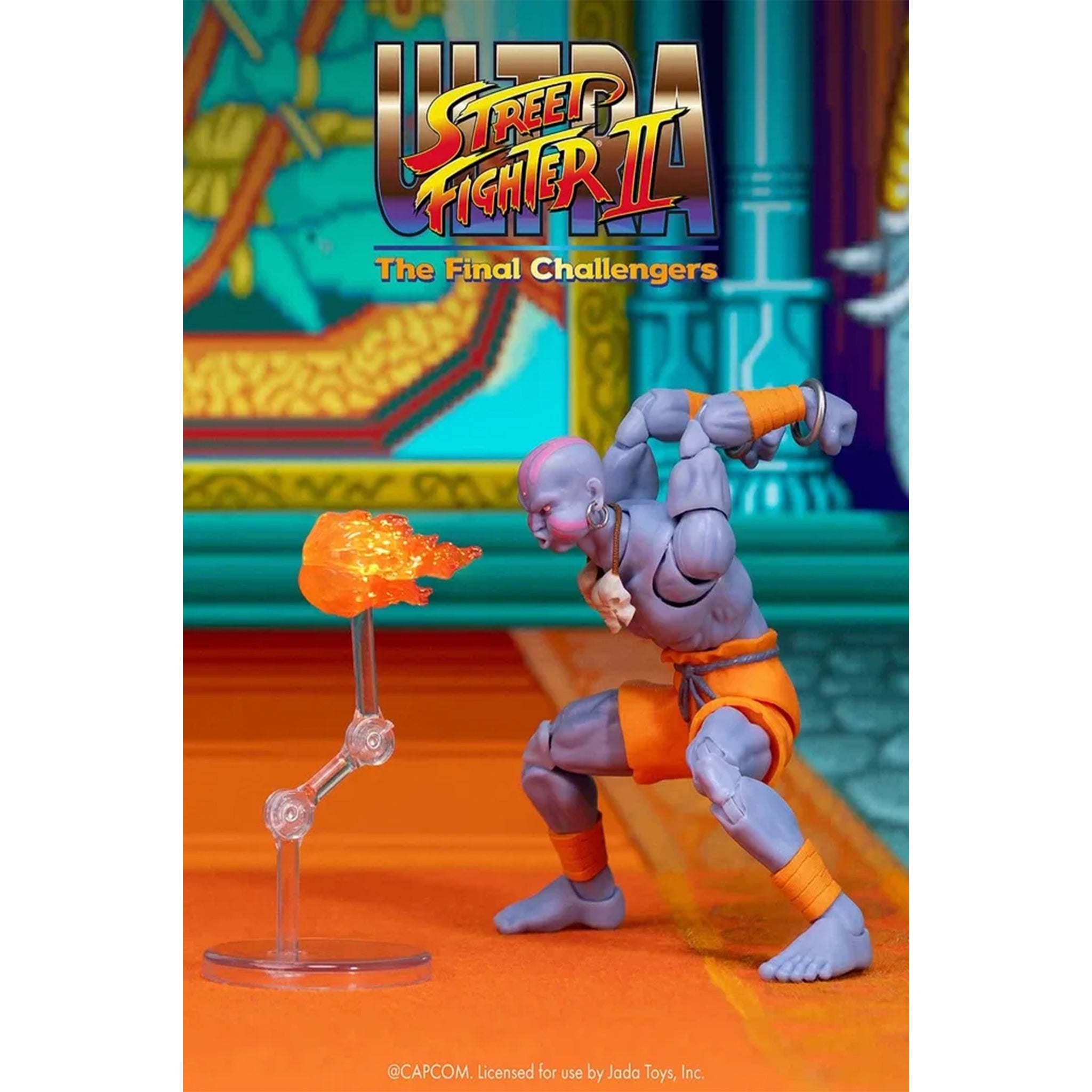 Jada Toys Ultra Street Fighter II The Final Challengers Dhalsim Deluxe Player 2 Action Figure 15cm