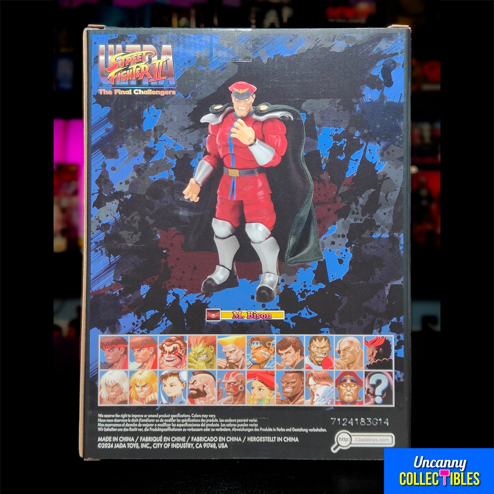 Jada Toys Ultra Street Fighter II The Final Challengers M Bison Action Figure 2024 15cm – Street Fighter, Jada Toys, 15 cm, 2024, brand new collector item, Uncanny Collectibles Dublin Ireland