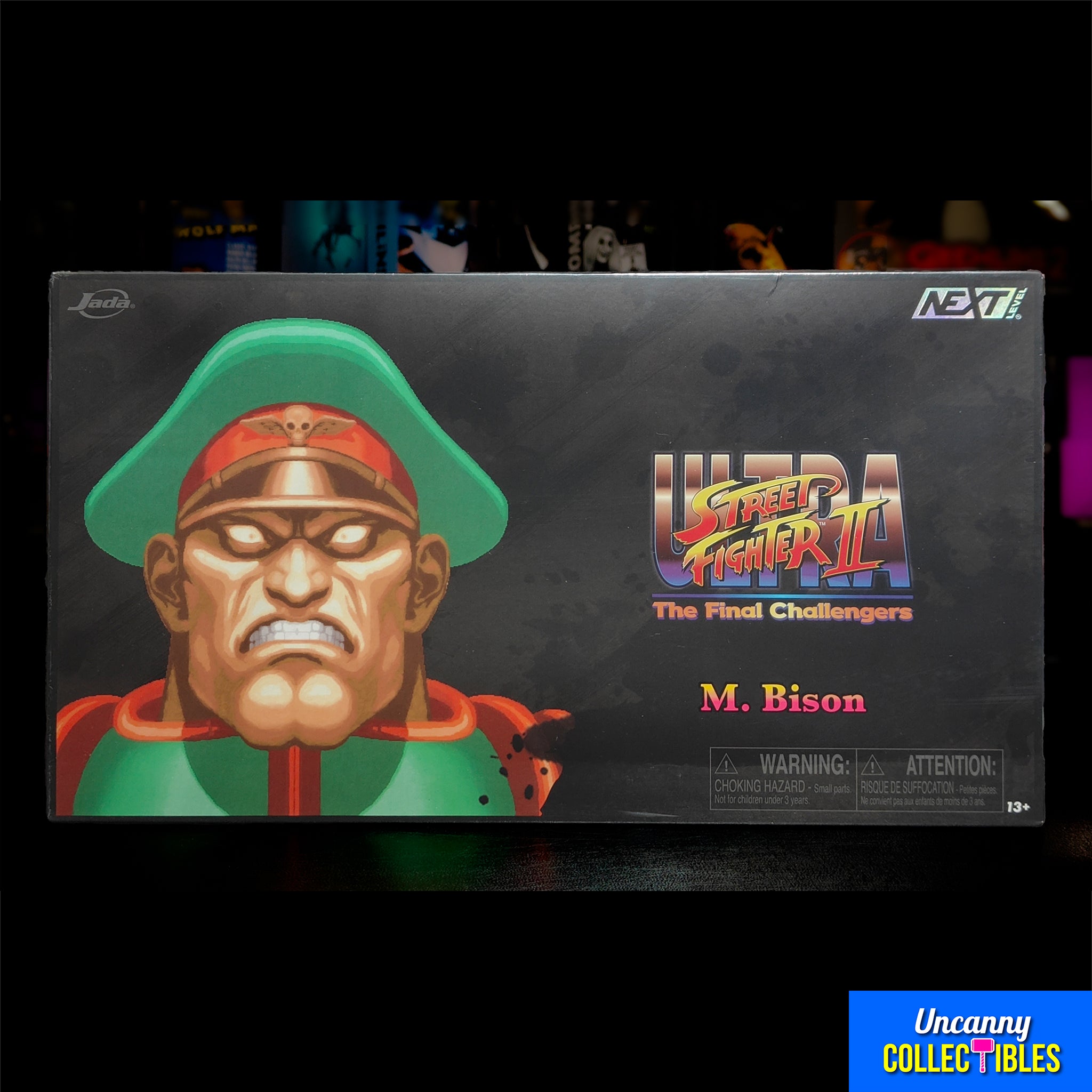 Jada Toys Ultra Street Fighter II The Final Challengers M Bison Deluxe Player 2 Action Figure 15cm – Street Fighter, Jada Toys, 15 cm, brand new collector item, Uncanny Collectibles Dublin Ireland