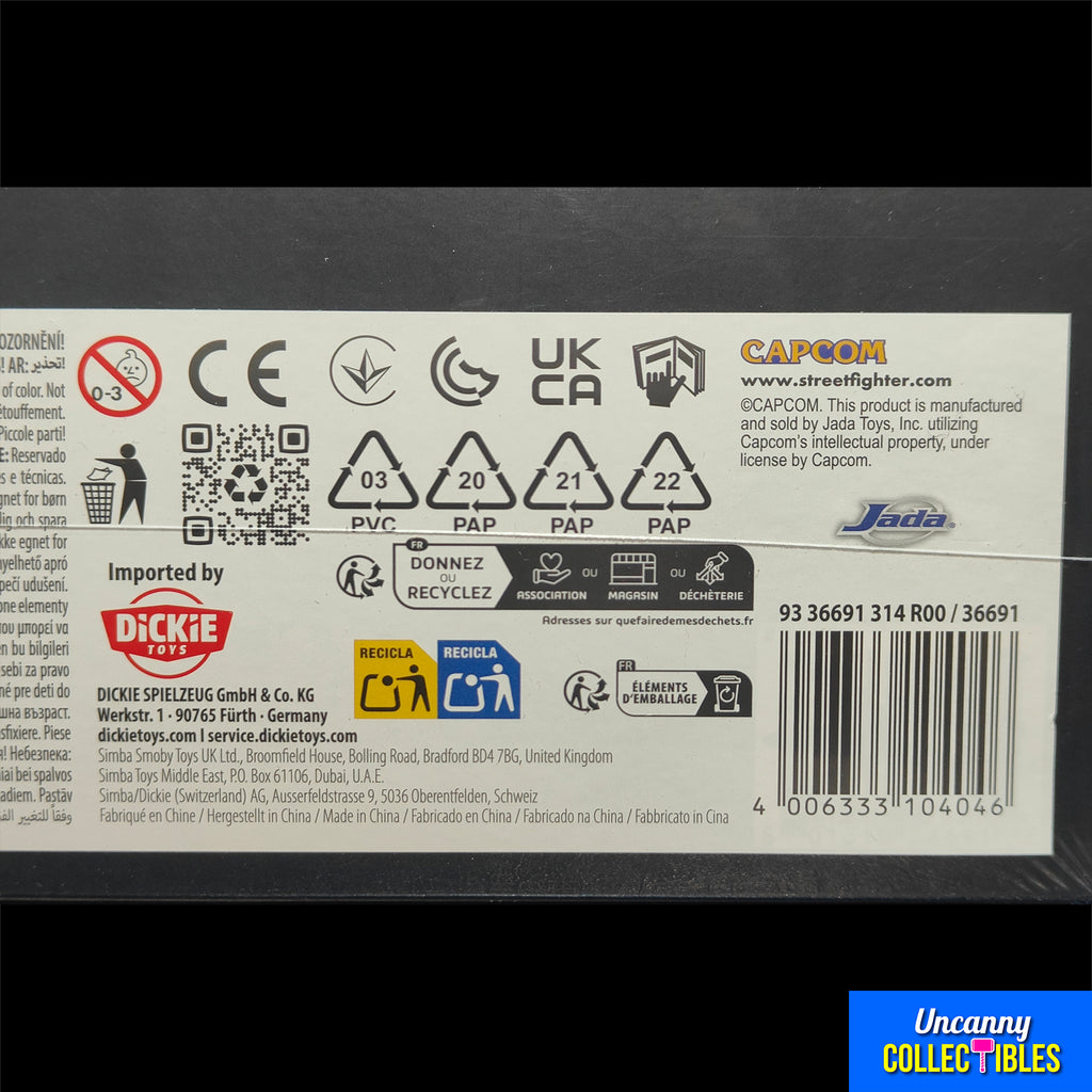 Jada Toys Ultra Street Fighter II The Final Challengers M Bison Deluxe Player 2 Action Figure 15cm