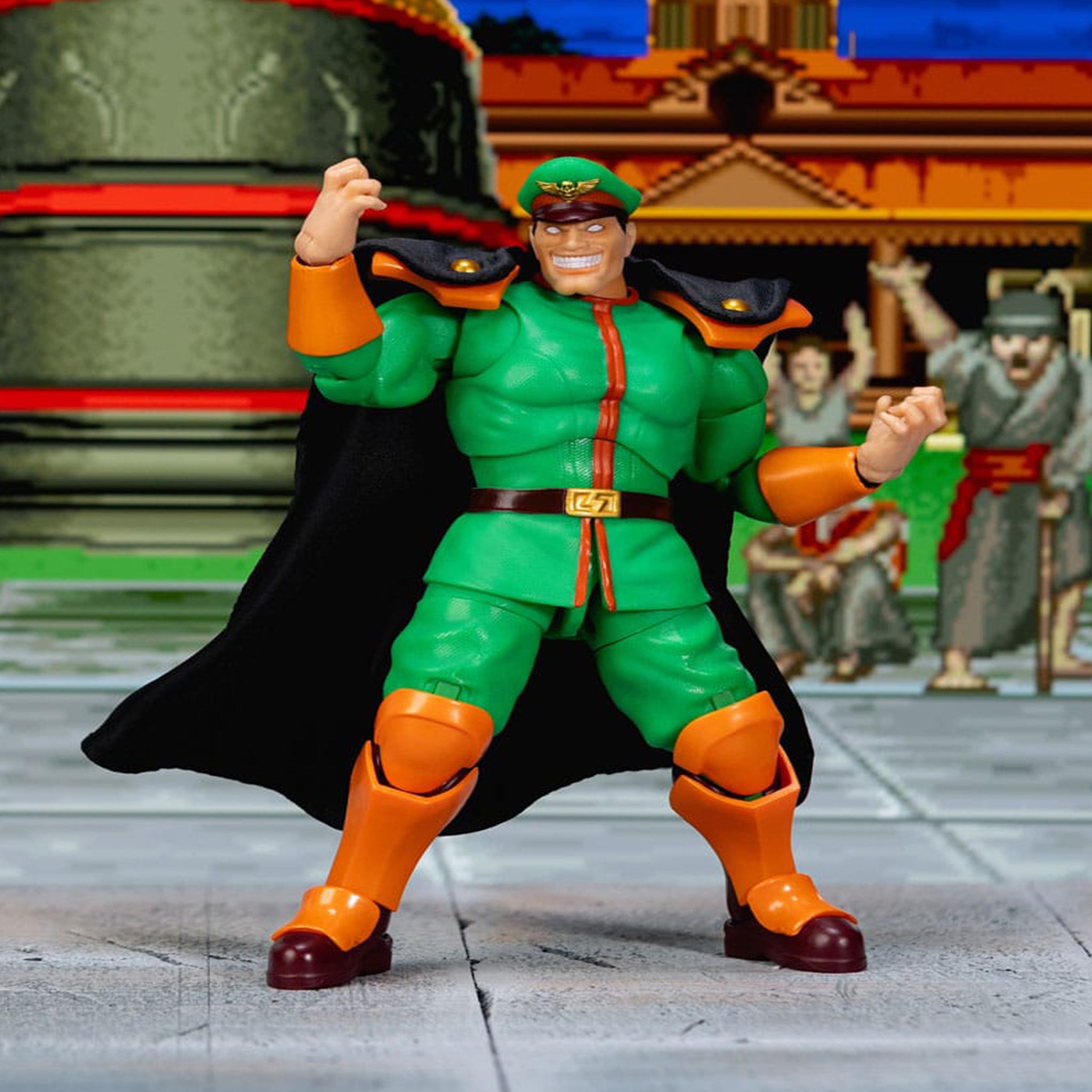 Jada Toys Ultra Street Fighter II The Final Challengers M Bison Deluxe Player 2 Action Figure 15cm – Street Fighter, Jada Toys, 15 cm, brand new collector item, Uncanny Collectibles Dublin Ireland