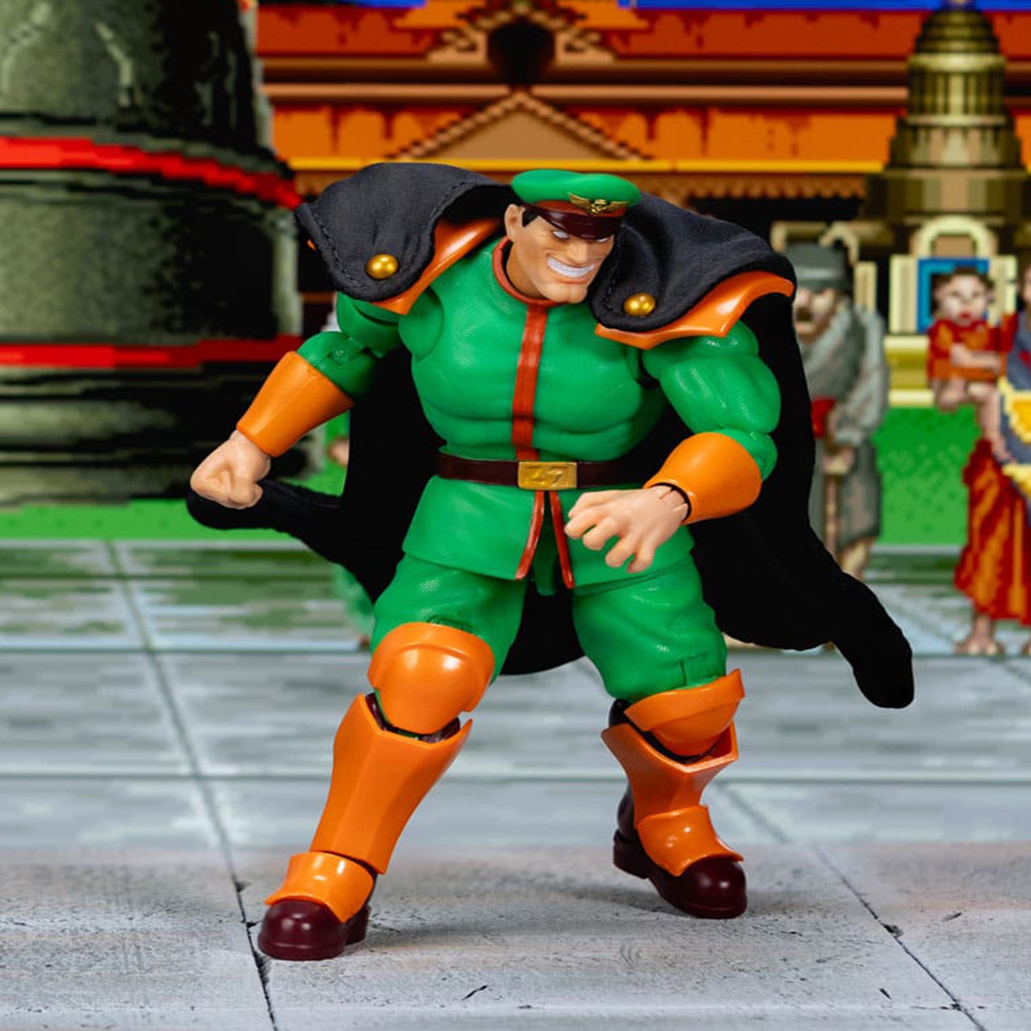 Jada Toys Ultra Street Fighter II The Final Challengers M Bison Deluxe Player 2 Action Figure 15cm – Street Fighter, Jada Toys, 15 cm, brand new collector item, Uncanny Collectibles Dublin Ireland