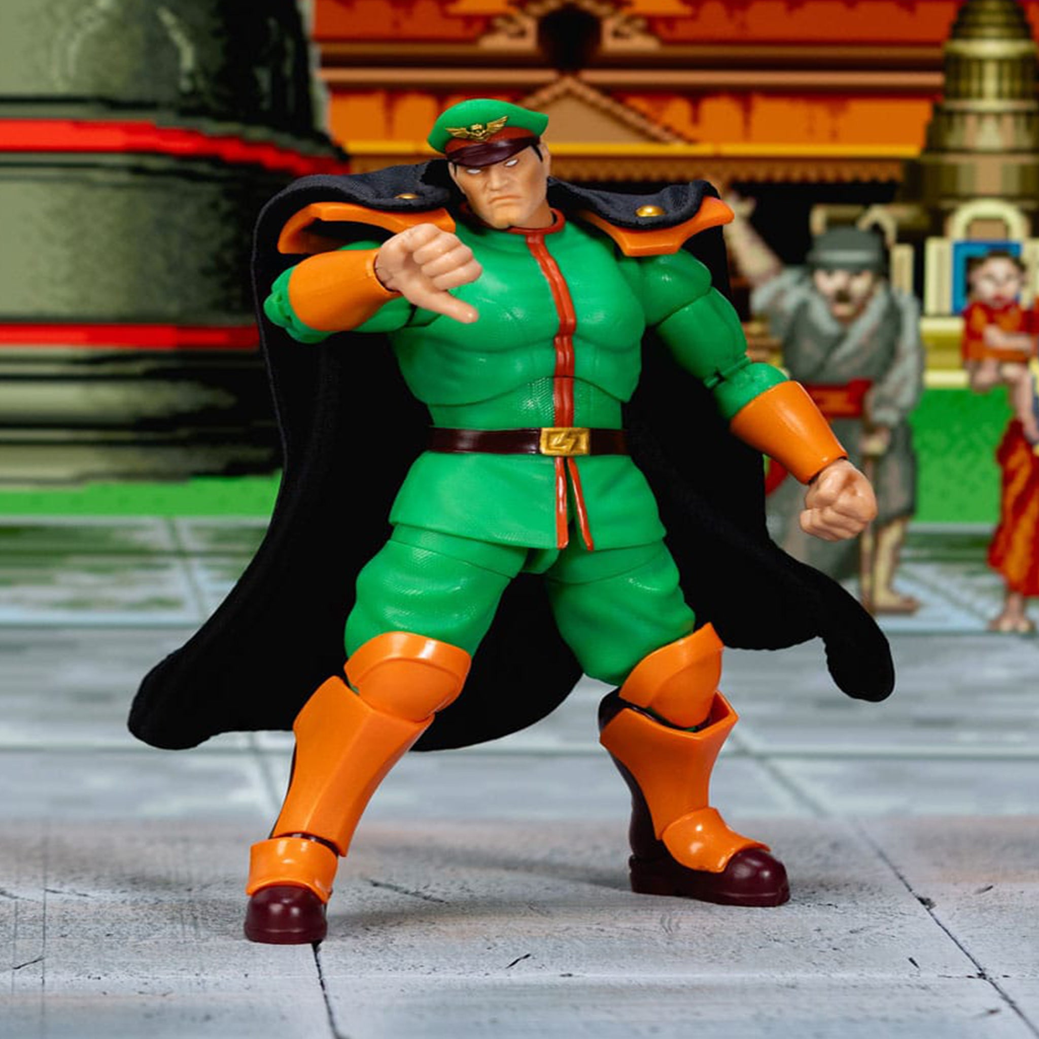 Jada Toys Ultra Street Fighter II The Final Challengers M Bison Deluxe Player 2 Action Figure 15cm – Street Fighter, Jada Toys, 15 cm, brand new collector item, Uncanny Collectibles Dublin Ireland