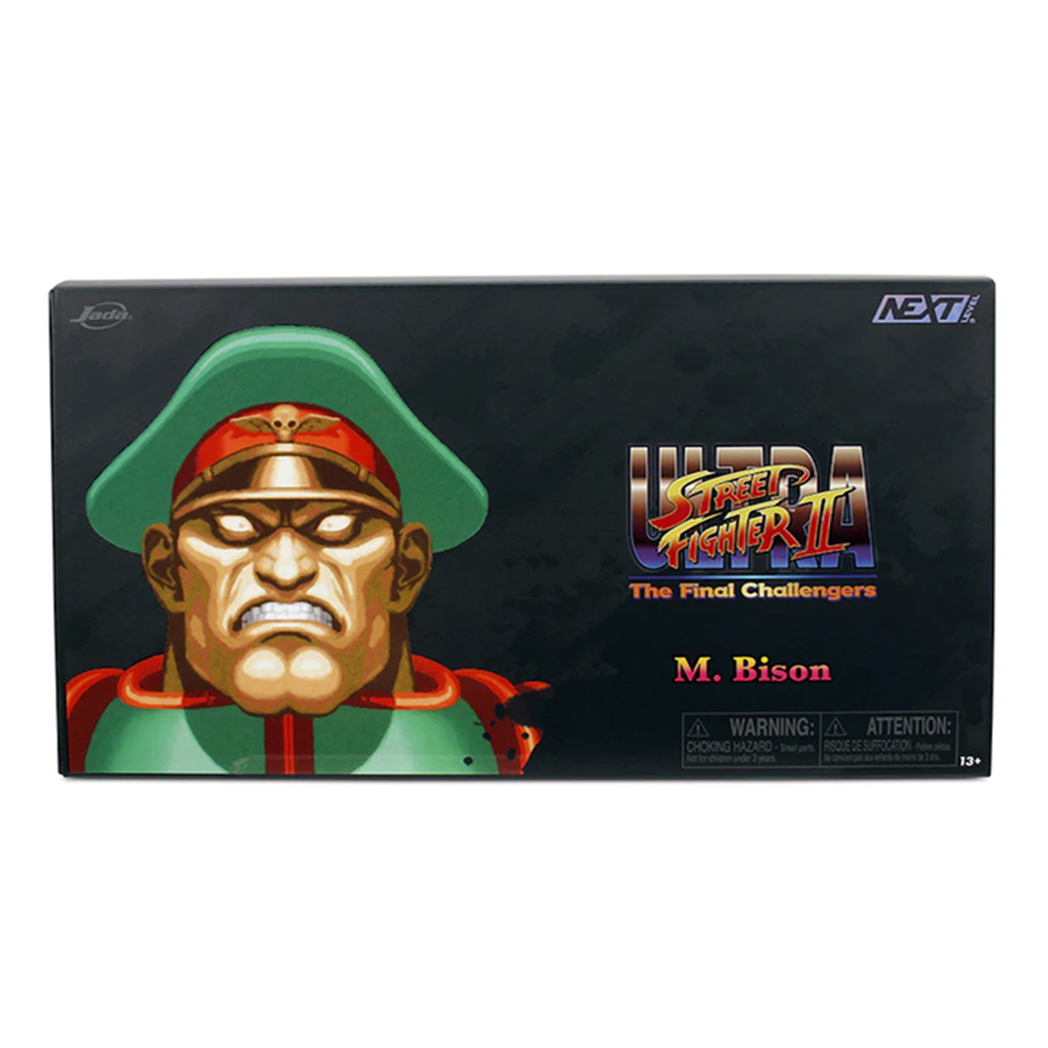 Jada Toys Ultra Street Fighter II The Final Challengers M Bison Deluxe Player 2 Action Figure 15cm – Street Fighter, Jada Toys, 15 cm, brand new collector item, Uncanny Collectibles Dublin Ireland