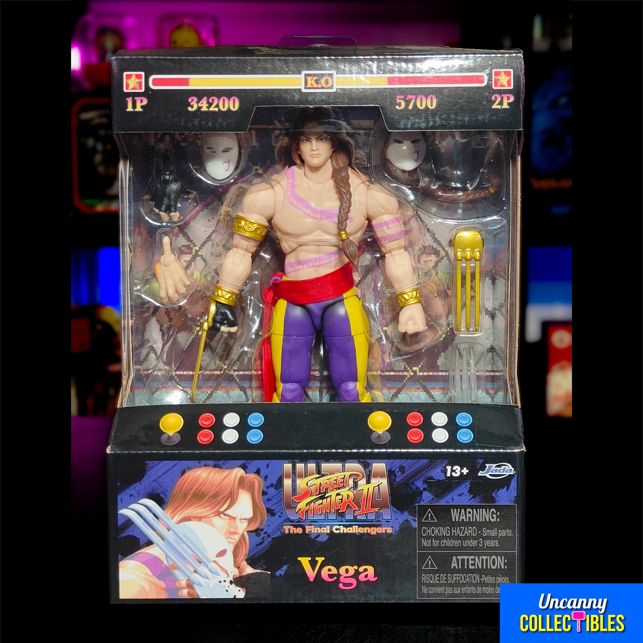 Jada Toys Ultra Street Fighter II The Final Challengers Vega Action Figure 15cm