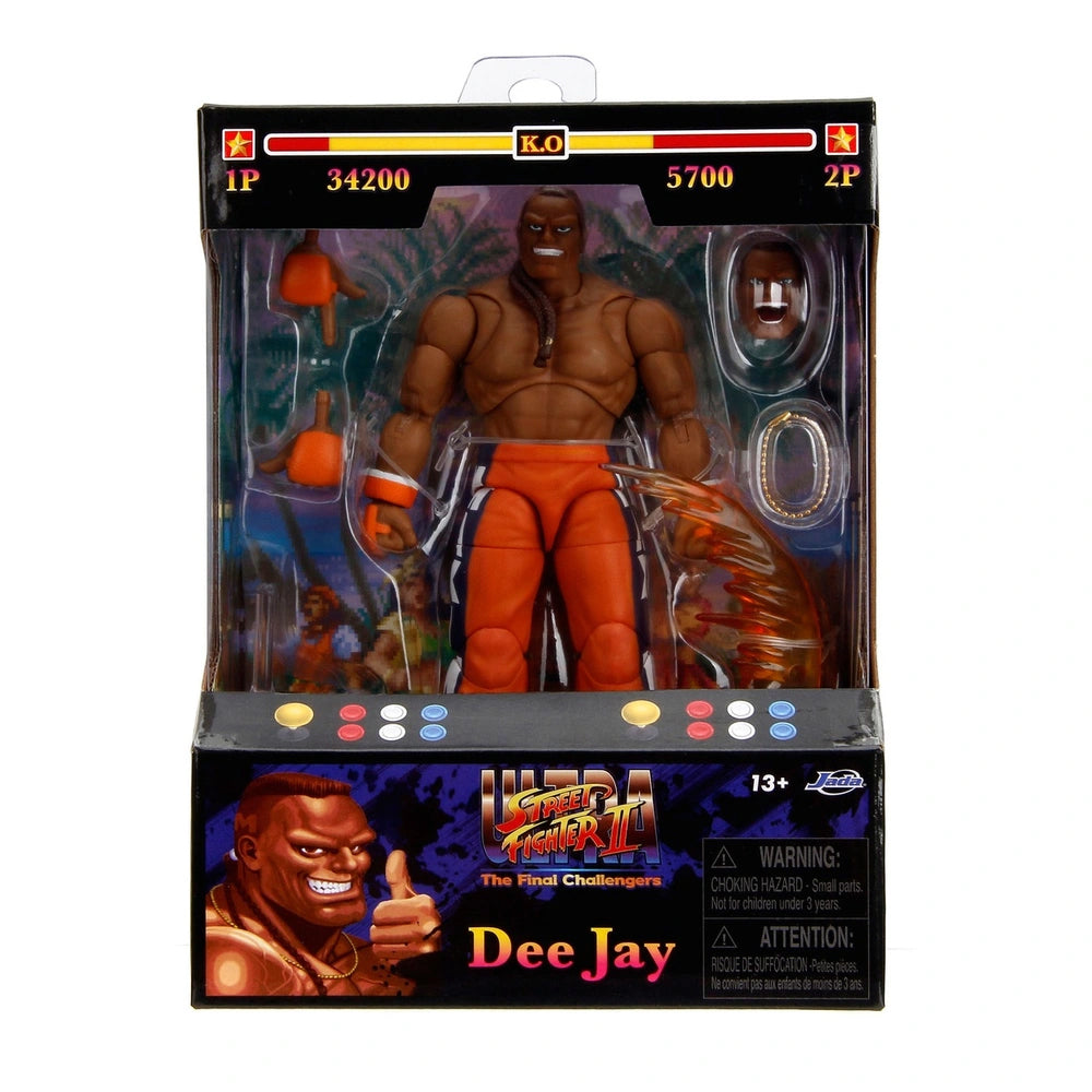 Jada Toys Ultra Street Fighter II The Final Challengers Dee Jay 15 cm Action Figure – Street Fighter, Jada Toys, 15 cm, 2024, brand new collector item, Uncanny Collectibles Dublin Ireland