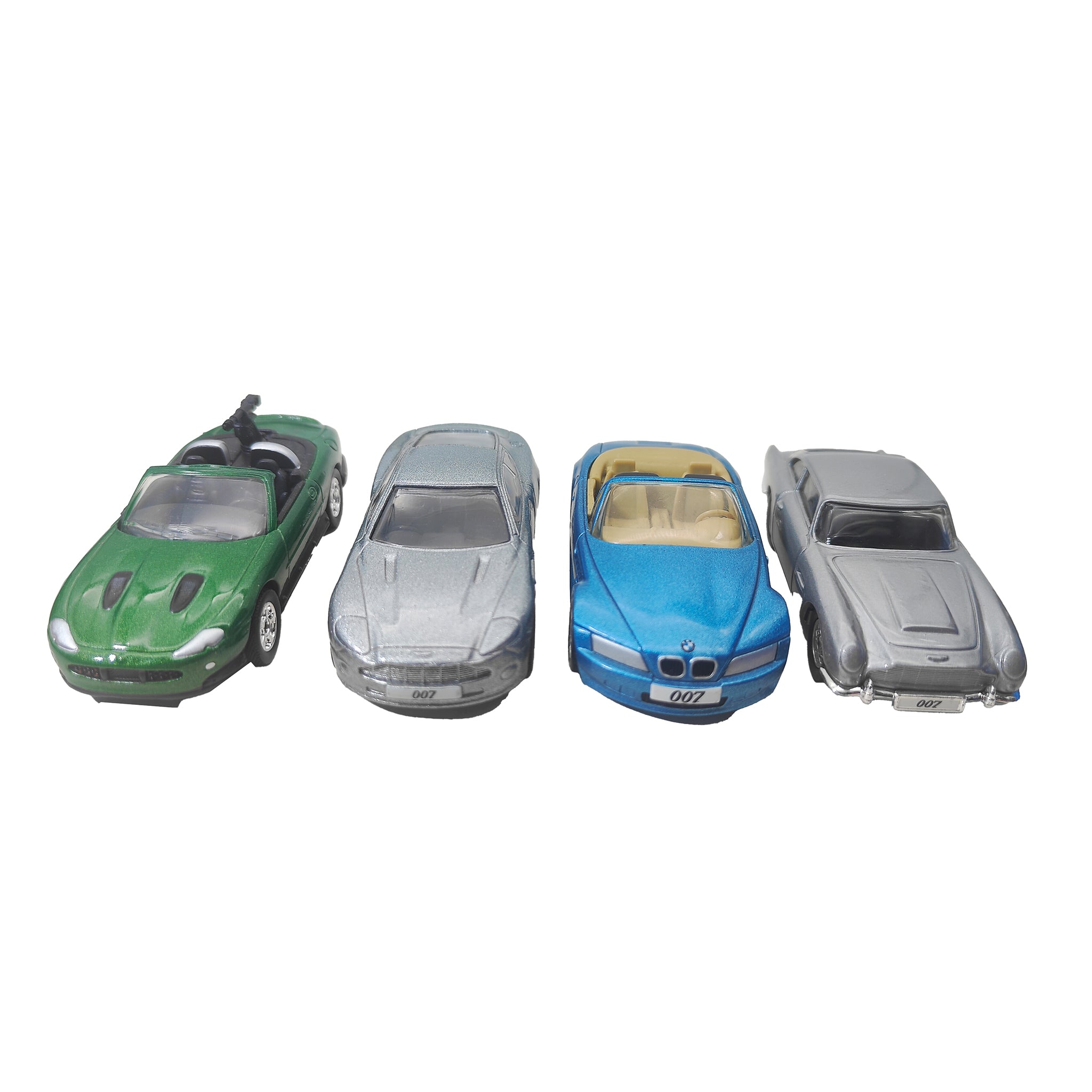 James Bond 007 Cars Film Canister Corgi 1:64 4-Piece Gift Set Collection 2003 – Movie Icons & Heroes, Corgi, 7 cm, 2003, pre-owned collector piece, Uncanny Collectibles Dublin Ireland