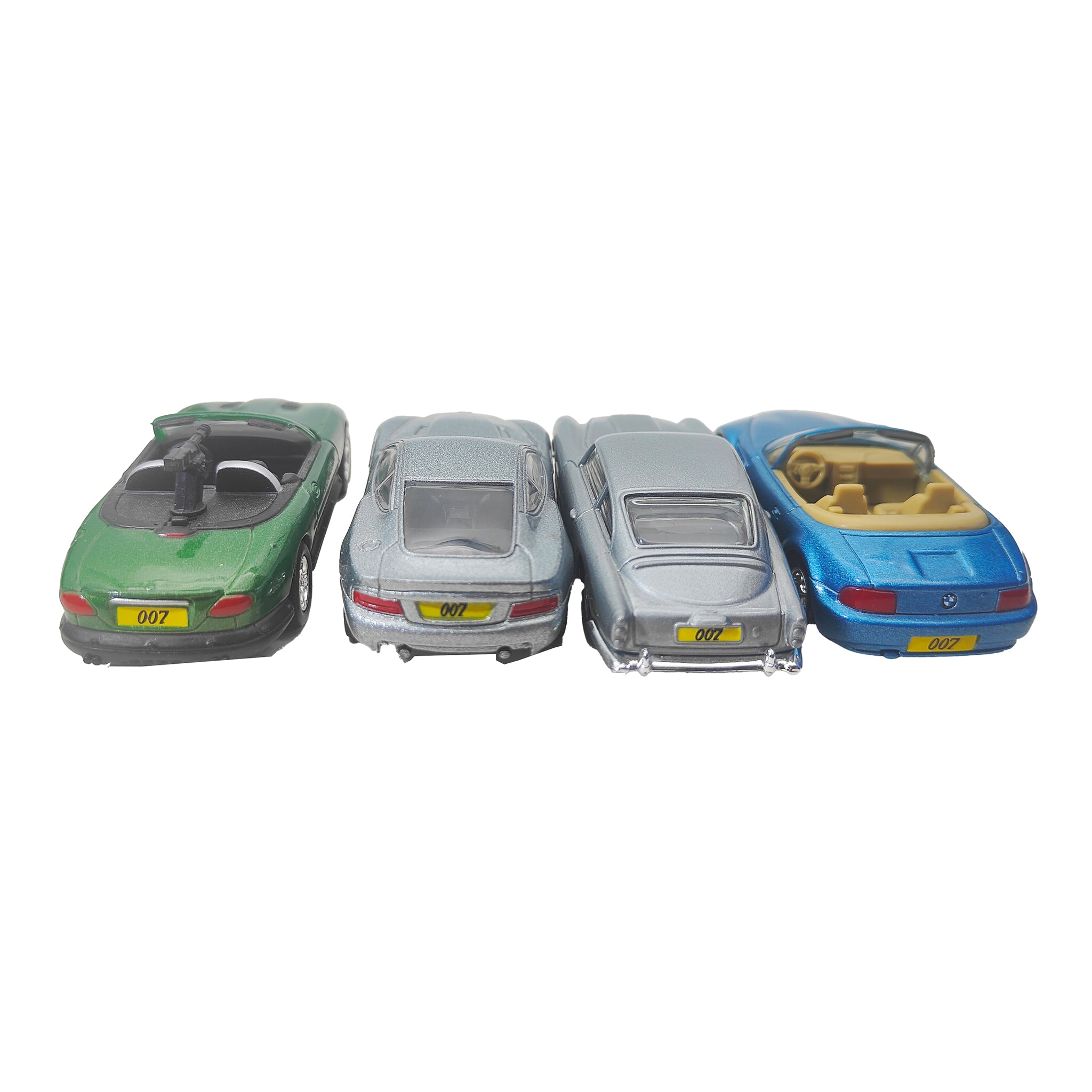 James Bond 007 Cars Film Canister Corgi 1:64 4-Piece Gift Set Collection 2003 – Movie Icons & Heroes, Corgi, 7 cm, 2003, pre-owned collector piece, Uncanny Collectibles Dublin Ireland