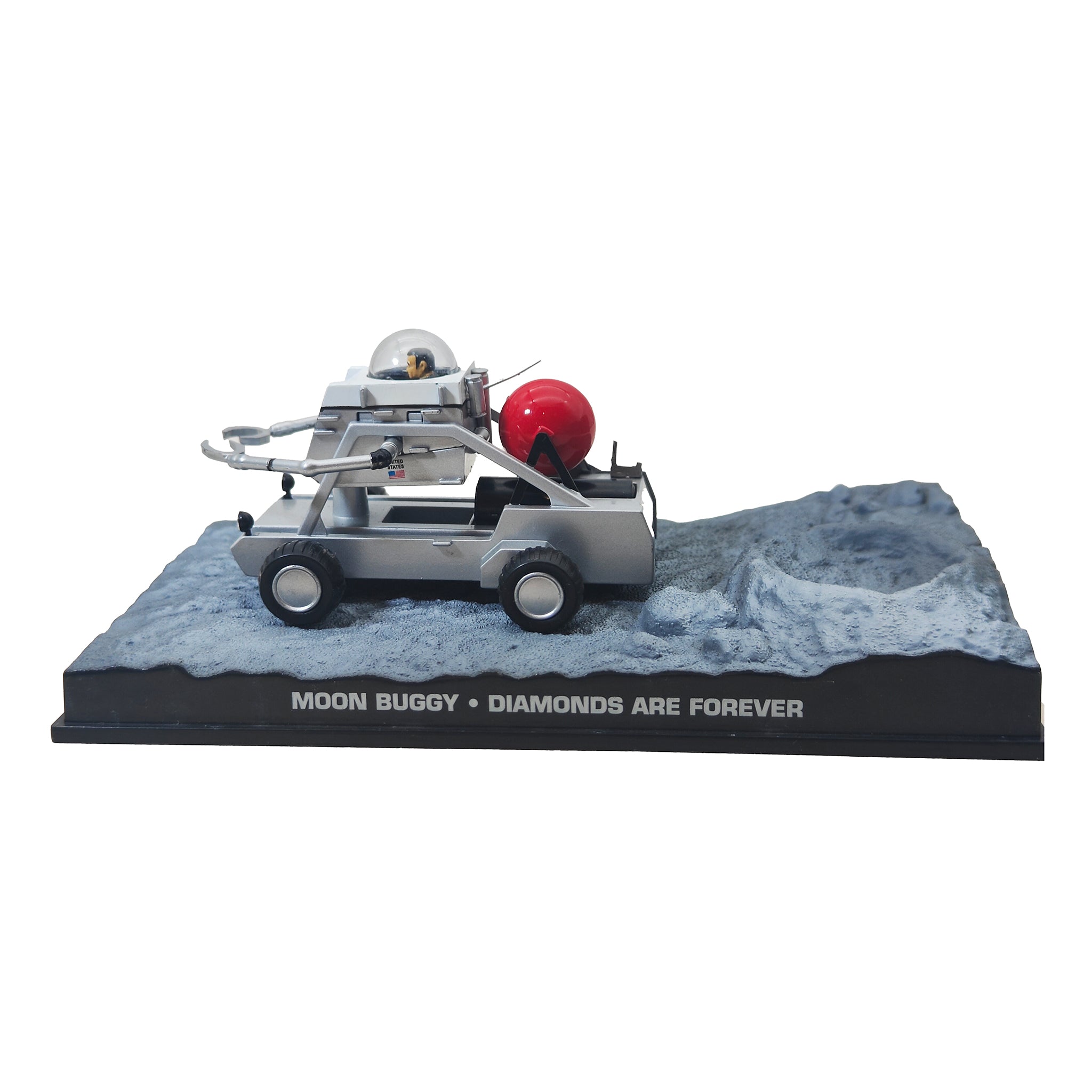 James Bond 007 Moon Buggy Diamonds Are Forever Diecast GE Fabbri Vehicle 2006 14cm – Movie Icons & Heroes, Vintage Brands, 14 cm, 2006, pre-owned collector piece, Uncanny Collectibles Dublin Ireland