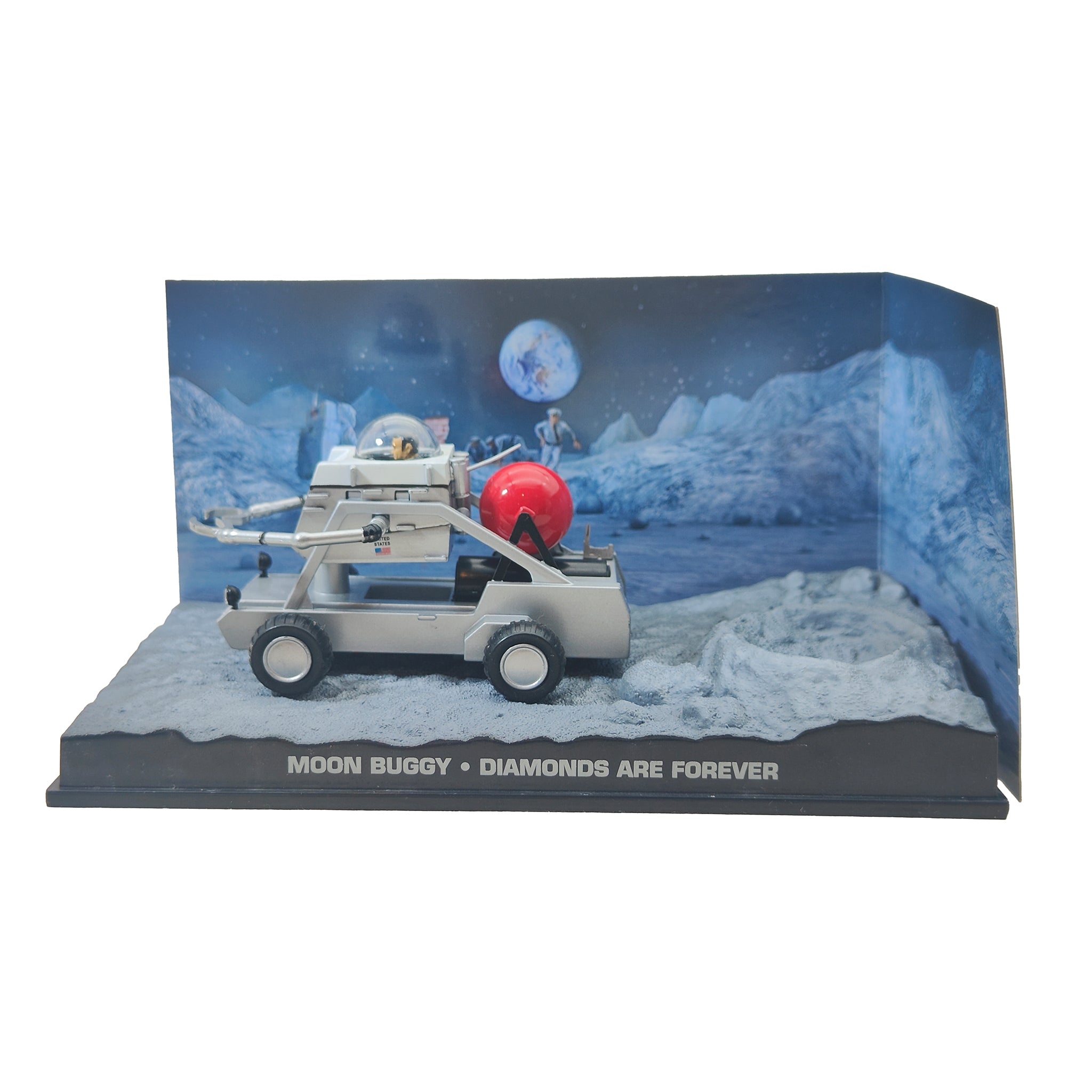 James Bond 007 Moon Buggy Diamonds Are Forever Diecast GE Fabbri Vehicle 2006 14cm – Movie Icons & Heroes, Vintage Brands, 14 cm, 2006, pre-owned collector piece, Uncanny Collectibles Dublin Ireland