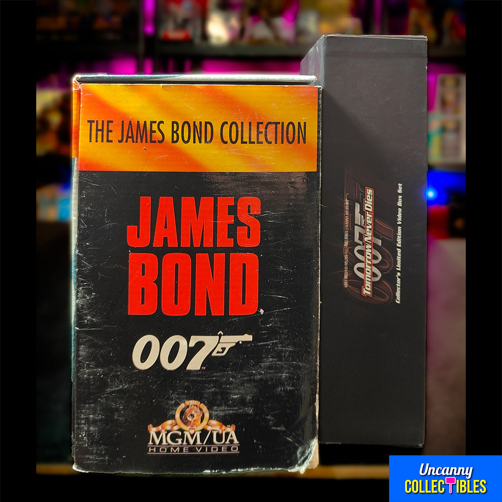 James Bond 007 VHS Collection And Tomorrow Never Dies Limited Edition Box Set Bundle  – James Bond, Vintage Brands, -, 1997, pre-owned collector piece, Uncanny Collectibles Dublin Ireland
