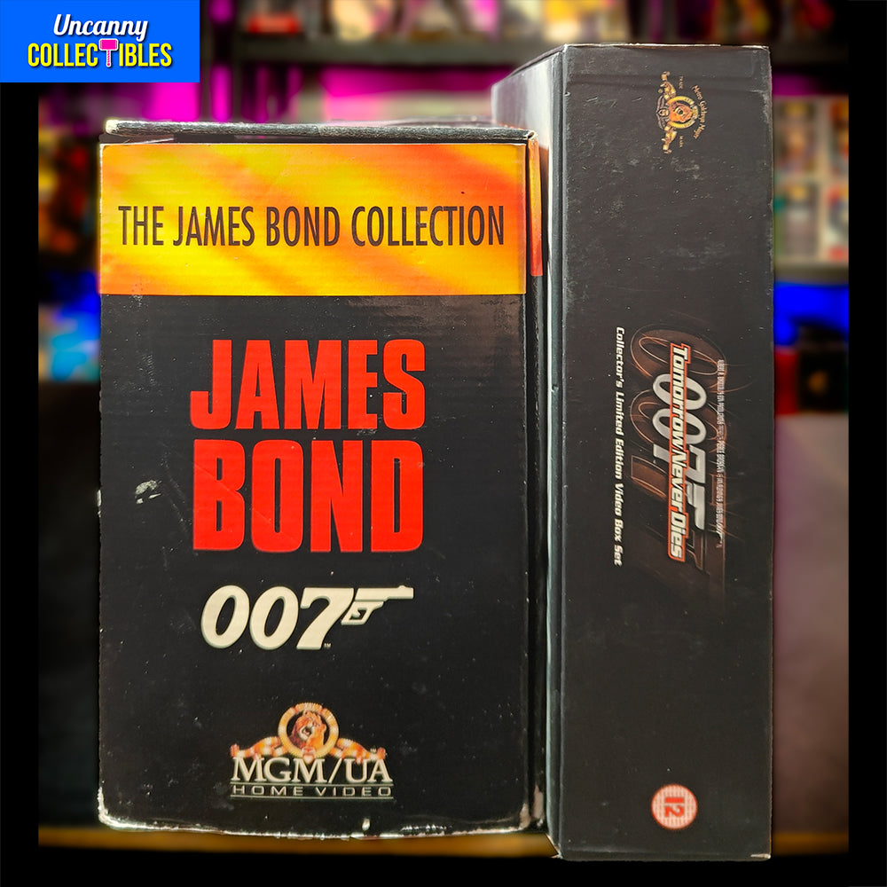 James Bond 007 VHS Collection And Tomorrow Never Dies Limited Edition Box Set Bundle  – James Bond, Vintage Brands, -, 1997, pre-owned collector piece, Uncanny Collectibles Dublin Ireland
