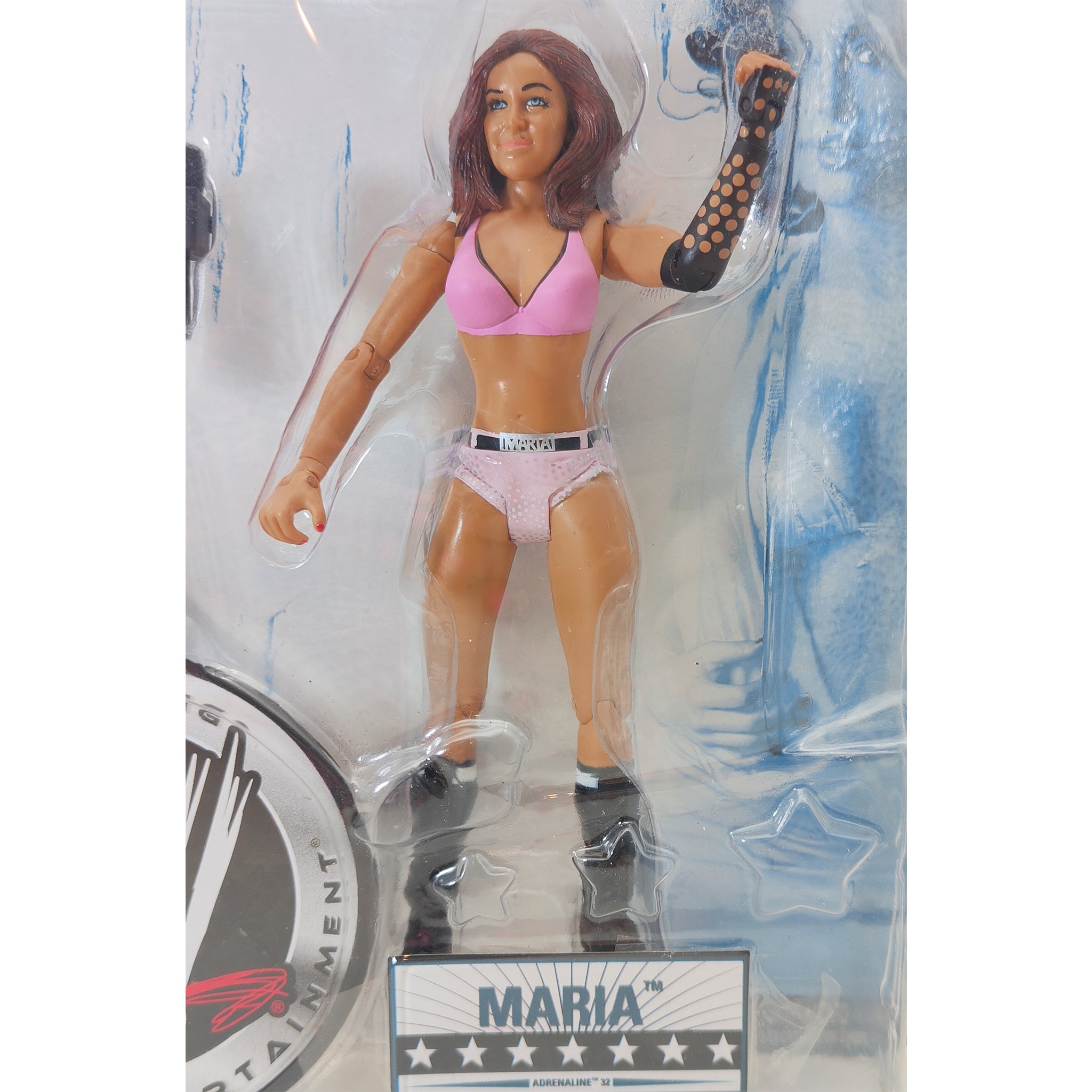 Marella and Maria WWE Adrenaline Series 32 Jakks Pacific Action Figure 2008 18cm – WWE, JAKKS Pacific, 18 cm, 2008, pre-owned collector piece, Uncanny Collectibles Dublin Ireland