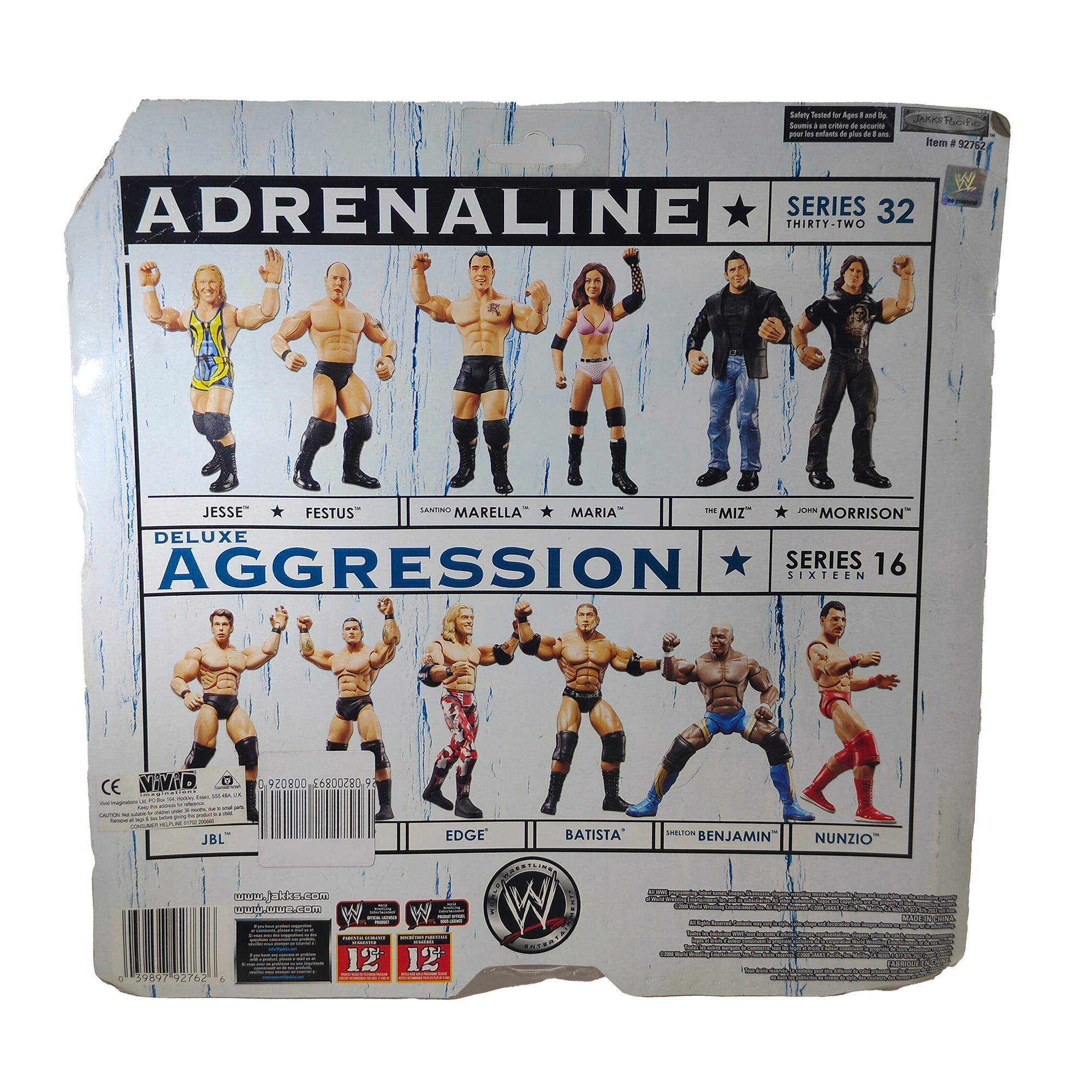Marella and Maria WWE Adrenaline Series 32 Jakks Pacific Action Figure 2008 18cm