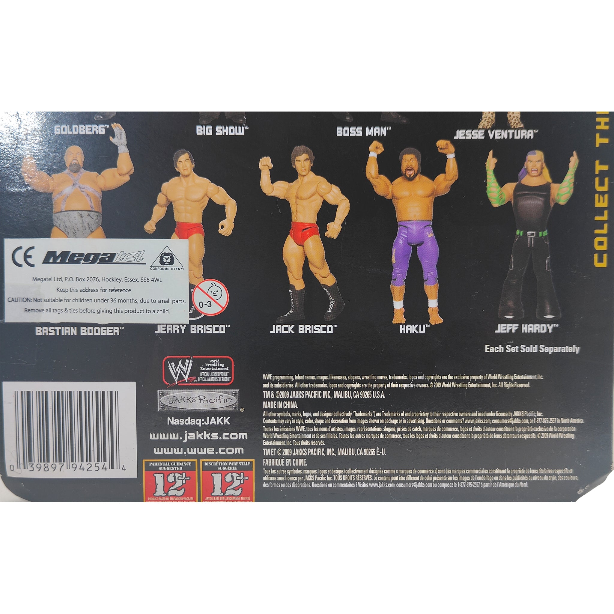 Jeff Hardy WWE Classic Superstars Series 25 Jakks Pacific Action Figure 2009 18cm – WWE, JAKKS Pacific, 18 cm, 2009, pre-owned collector piece, Uncanny Collectibles Dublin Ireland