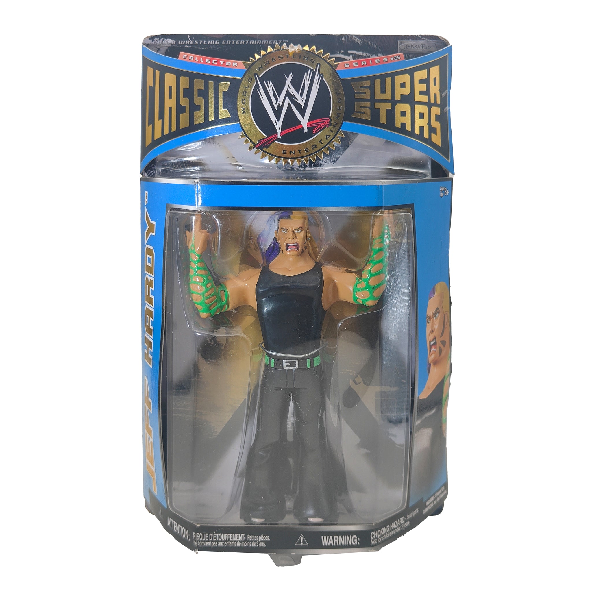 Jeff Hardy WWE Classic Superstars Series 25 Jakks Pacific Action Figure 2009 18cm – WWE, JAKKS Pacific, 18 cm, 2009, pre-owned collector piece, Uncanny Collectibles Dublin Ireland