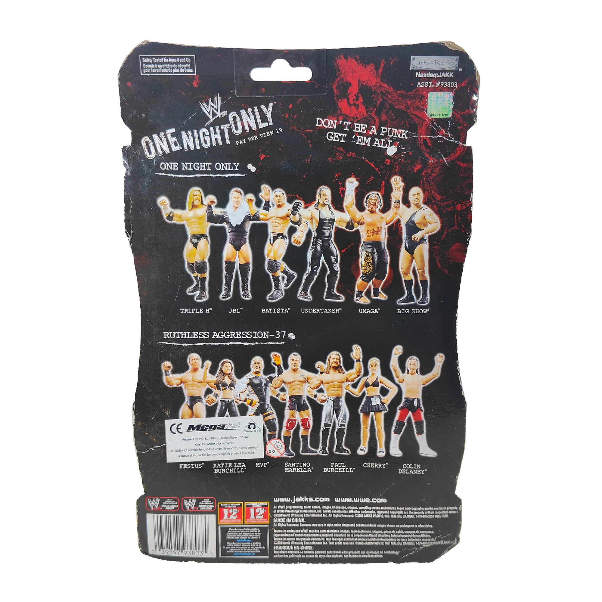 John Bradshaw Layfield JBL WWE For One Night Pay Per View 19 Jakks Pacific Action Figure 2008 18cm