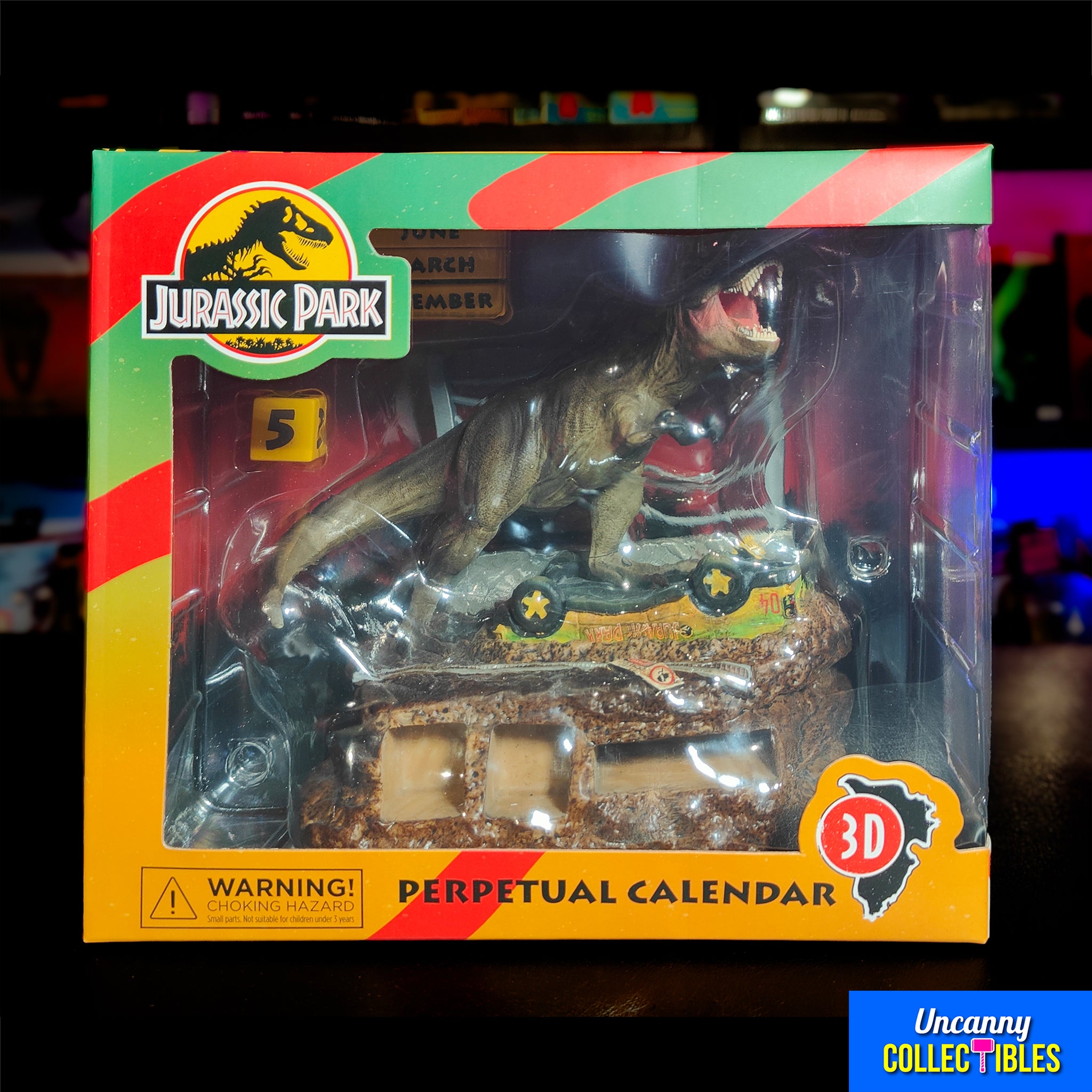 Jurassic Park T-Rex Breakout 3D Perpetual Calendar Grupo Erik
