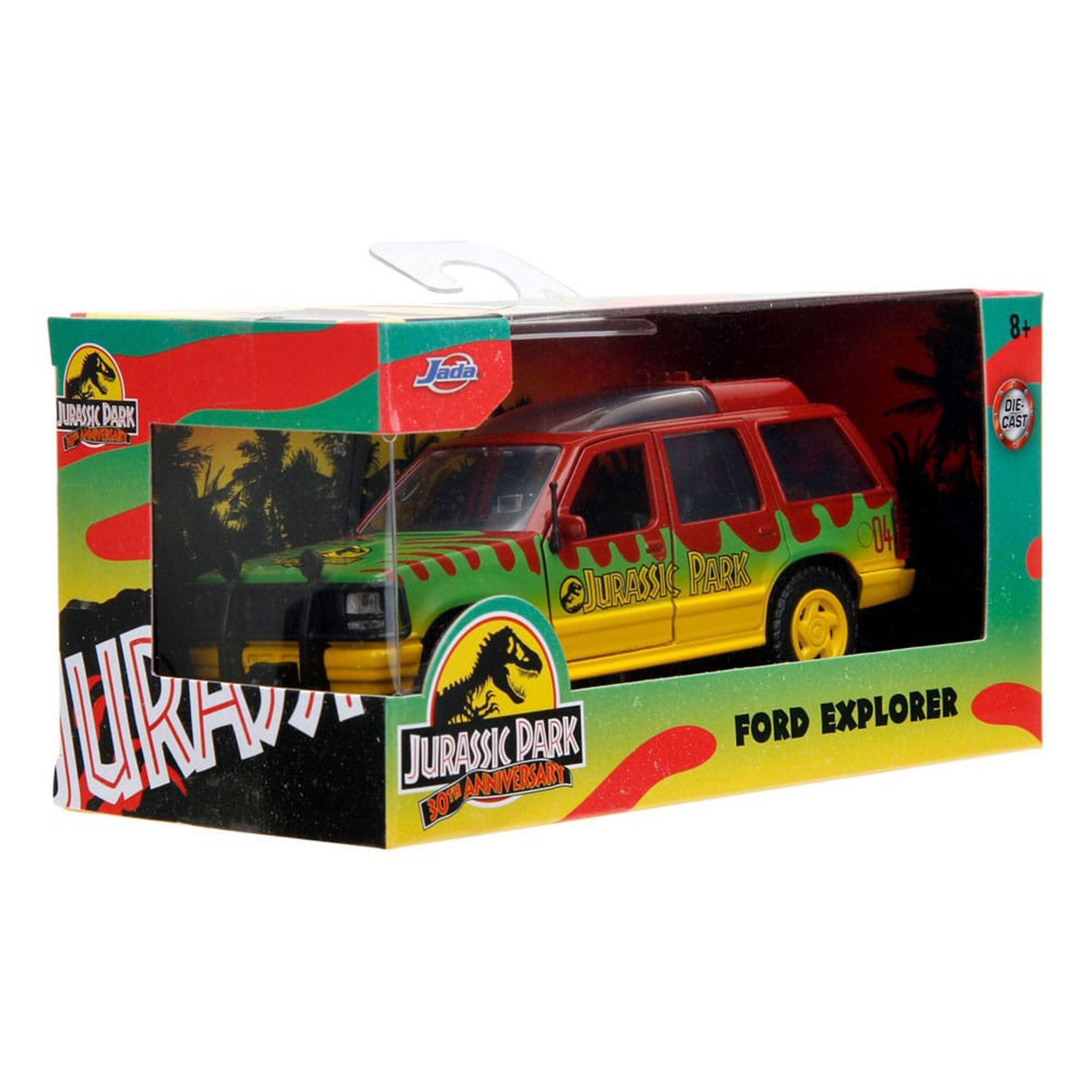 Jurassic World 1993 Ford Explorer 1:32 Scale Jada Toys Diecast Model – Movie Icons & Heroes, Jada Toys, 12 cm, 2024, brand new collector item, Uncanny Collectibles Dublin Ireland