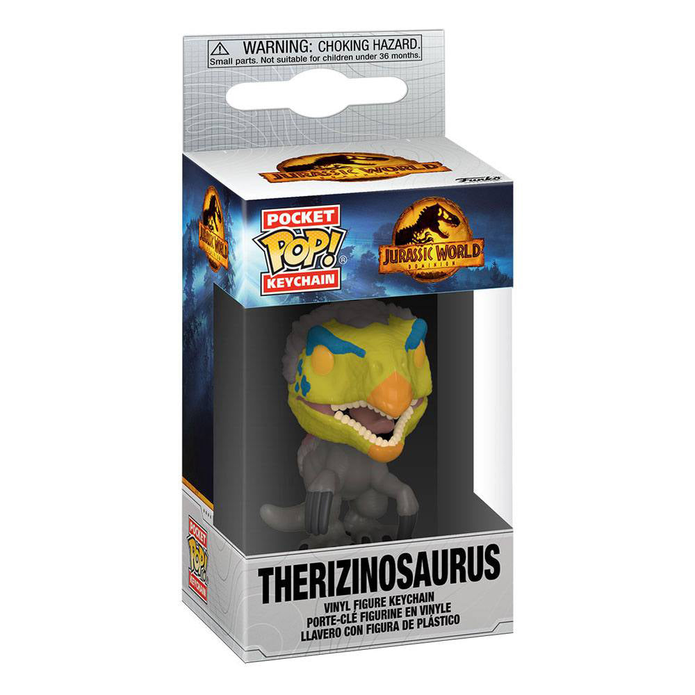 Jurassic World Dominion Therizinosaurus Funko POP Vinyl Keyring – Movie Icons & Heroes, Funko, 4 cm, 2024, brand new collector item, Uncanny Collectibles Dublin Ireland