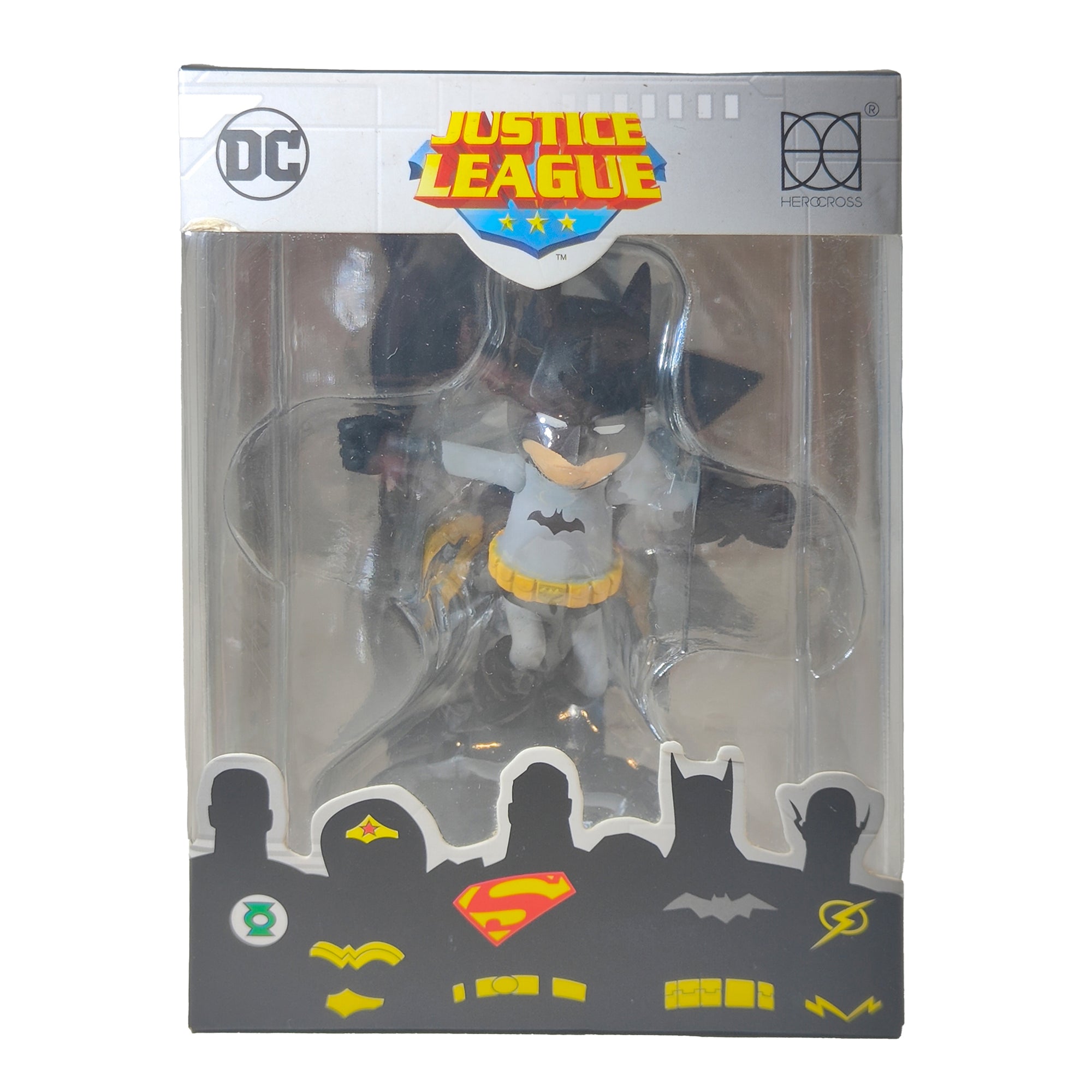 Justice League Batman Herocross Action Figure 2017 9cm – DC Heroes, Herocross, 9 cm, 2017, pre-owned collector piece, Uncanny Collectibles Dublin Ireland