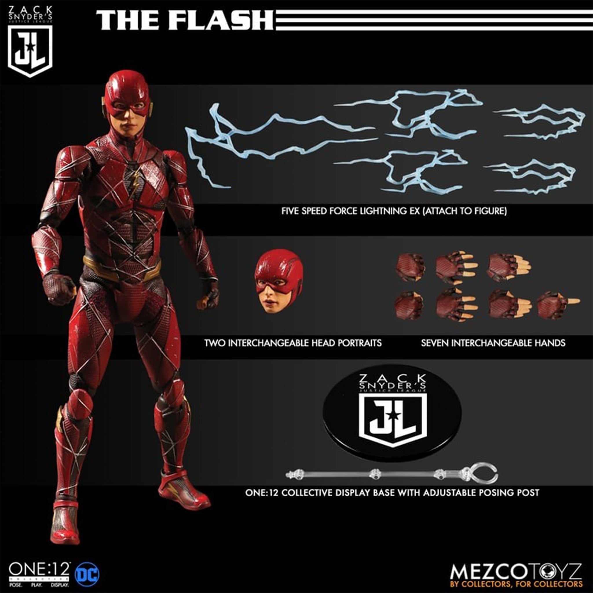 Zack Snyders Justice League Mezco Toyz One:12 Collective Deluxe Edition Action Figure Set 17cm – Batman, Mezco Toyz, 17 cm, brand new collector item, Uncanny Collectibles Dublin Ireland