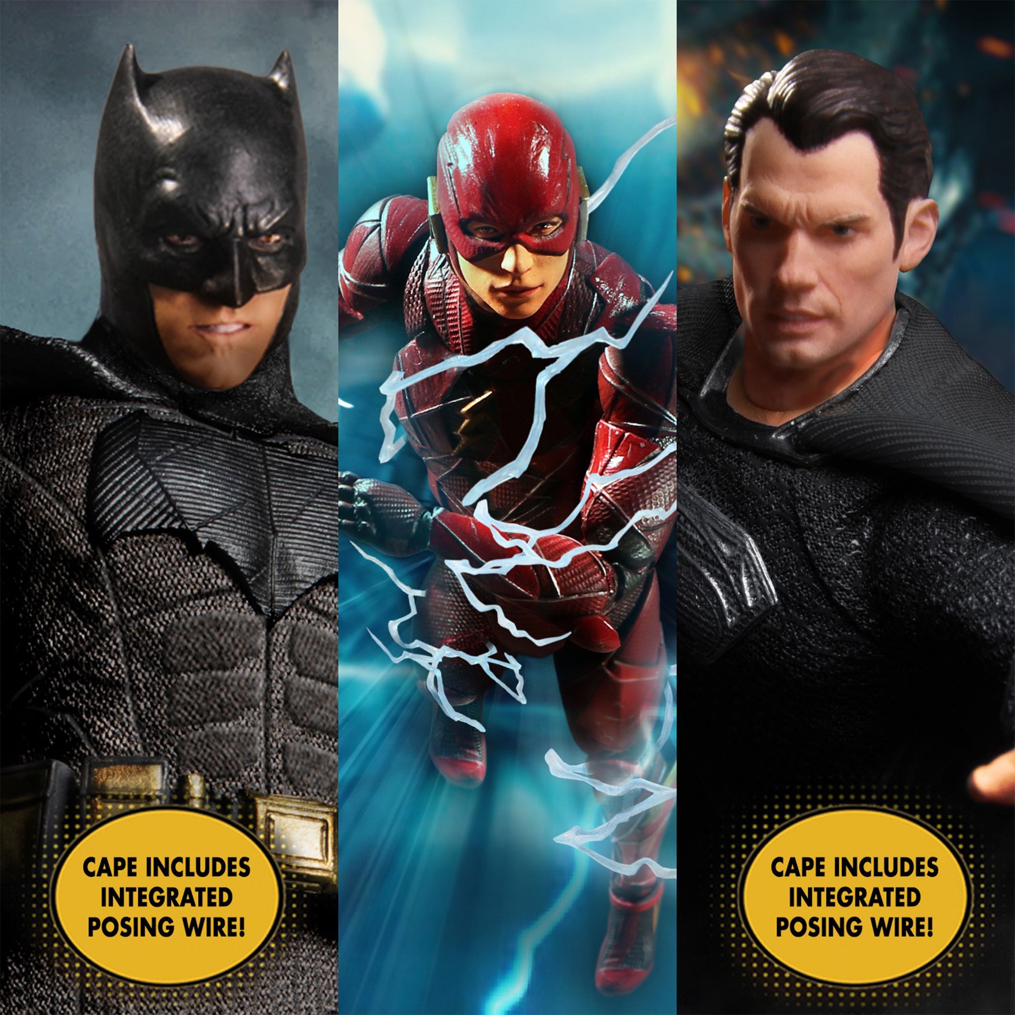 Zack Snyders Justice League Mezco Toyz One:12 Collective Deluxe Edition Action Figure Set 17cm – Batman, Mezco Toyz, 17 cm, brand new collector item, Uncanny Collectibles Dublin Ireland
