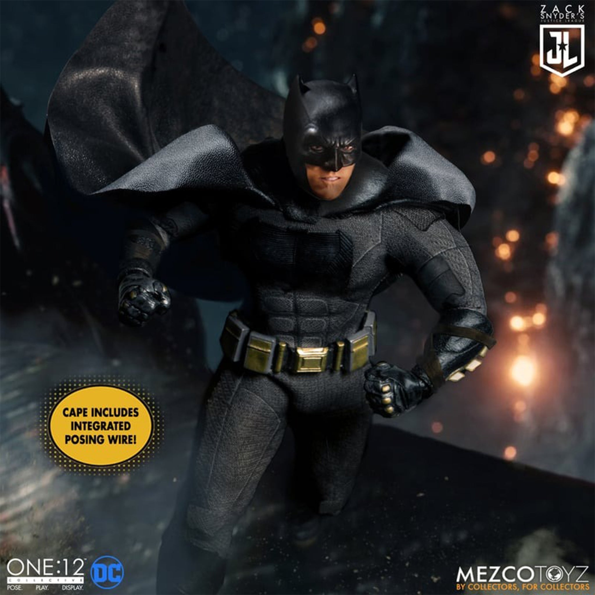 Zack Snyders Justice League Mezco Toyz One:12 Collective Deluxe Edition Action Figure Set 17cm – Batman, Mezco Toyz, 17 cm, brand new collector item, Uncanny Collectibles Dublin Ireland