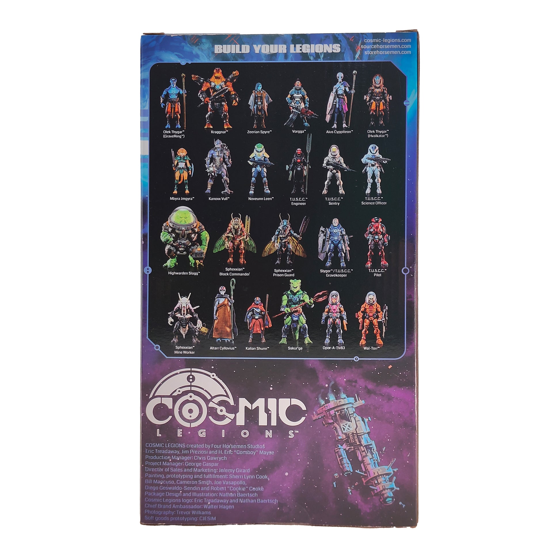 Kalian Shunn Four Horsemen Studios Cosmic Legions Outpost Zaxxius Action Figure 2023 15cm