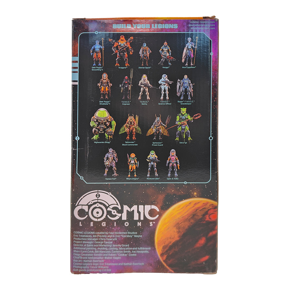 Kanoxx Vull Four Horsemen Studios Cosmic Legions Hvalkatar Book Two Gravenight 15 cm Brute-Scale Action Figure 2023 – Cosmic Legions, Four Horsemen Studios, 15 cm, 2023, pre-owned collector piece, Uncanny Collectibles Dublin Ireland