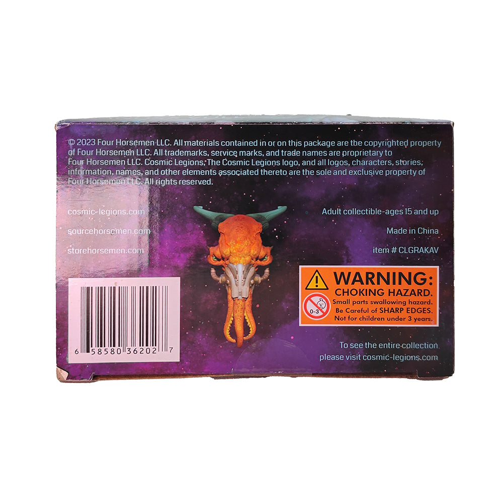 Kanoxx Vull Four Horsemen Studios Cosmic Legions Hvalkatar Book Two Gravenight 15 cm Brute-Scale Action Figure 2023 – Cosmic Legions, Four Horsemen Studios, 15 cm, 2023, pre-owned collector piece, Uncanny Collectibles Dublin Ireland