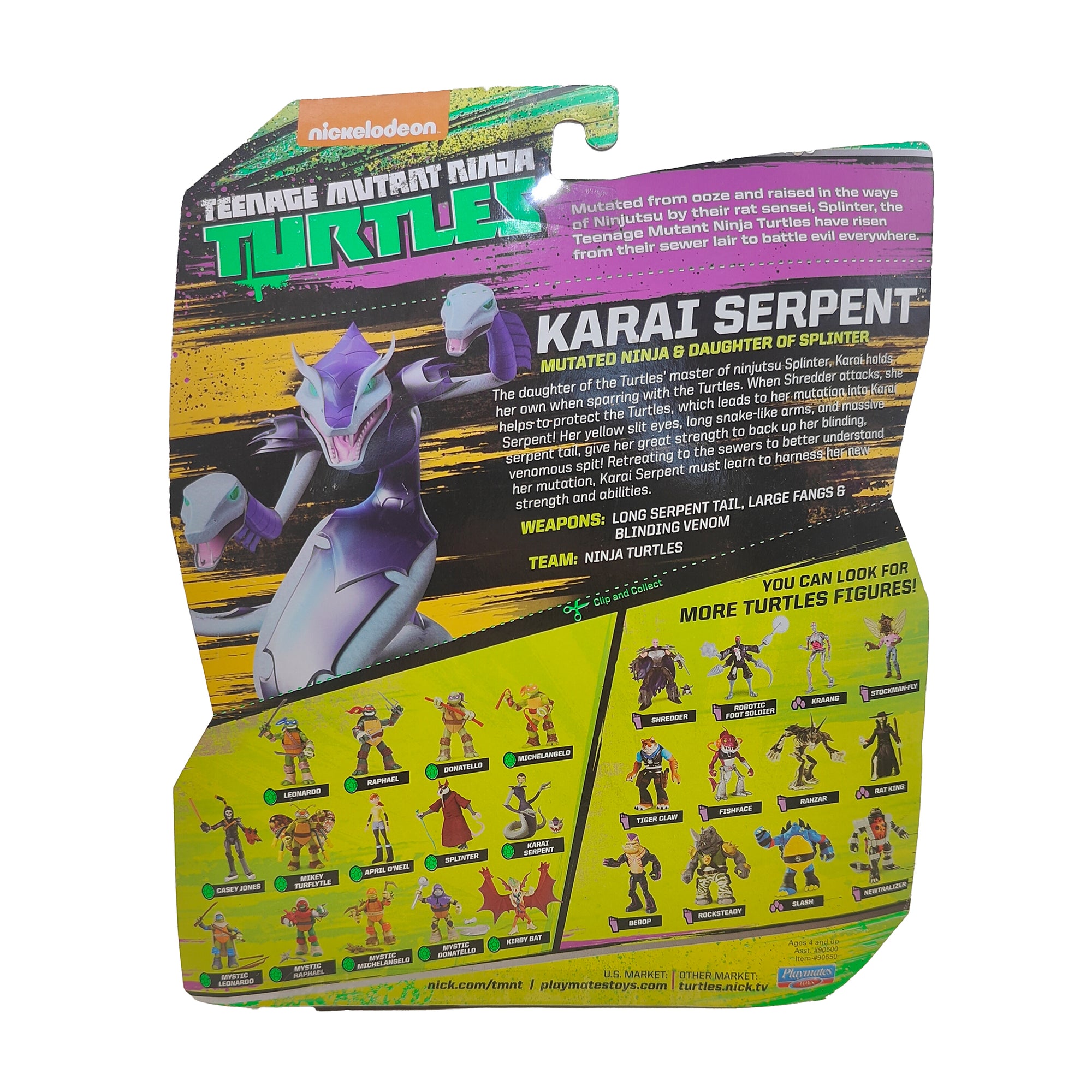Karai Serpent Teenage Mutant Ninja Turtles Playmates Toys Action Figure 2014 14cm
