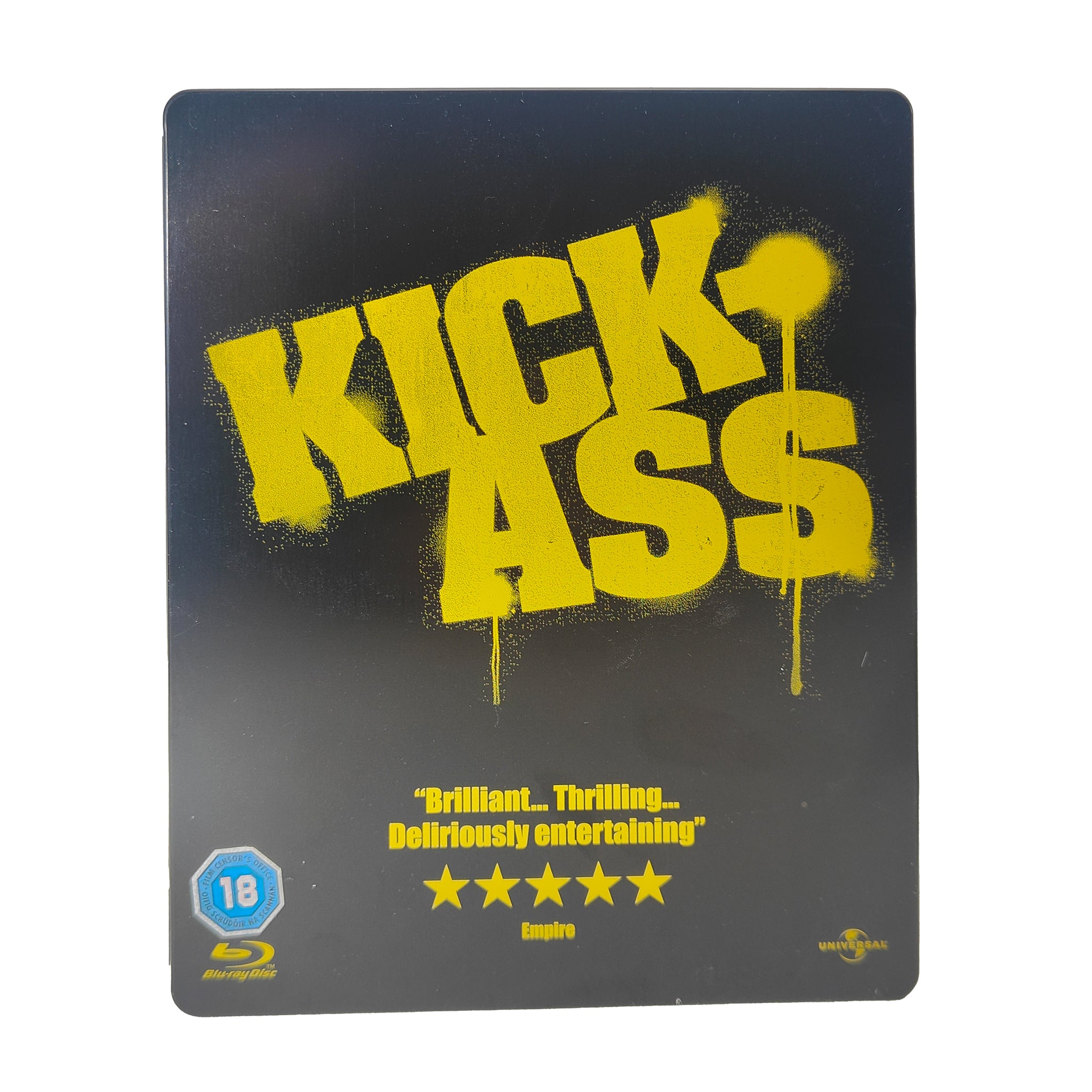 Kick-Ass Blu-ray Limited Edition Steelbook – Movie Icons & Heroes, Universal, -, pre-owned collector piece, Uncanny Collectibles Dublin Ireland
