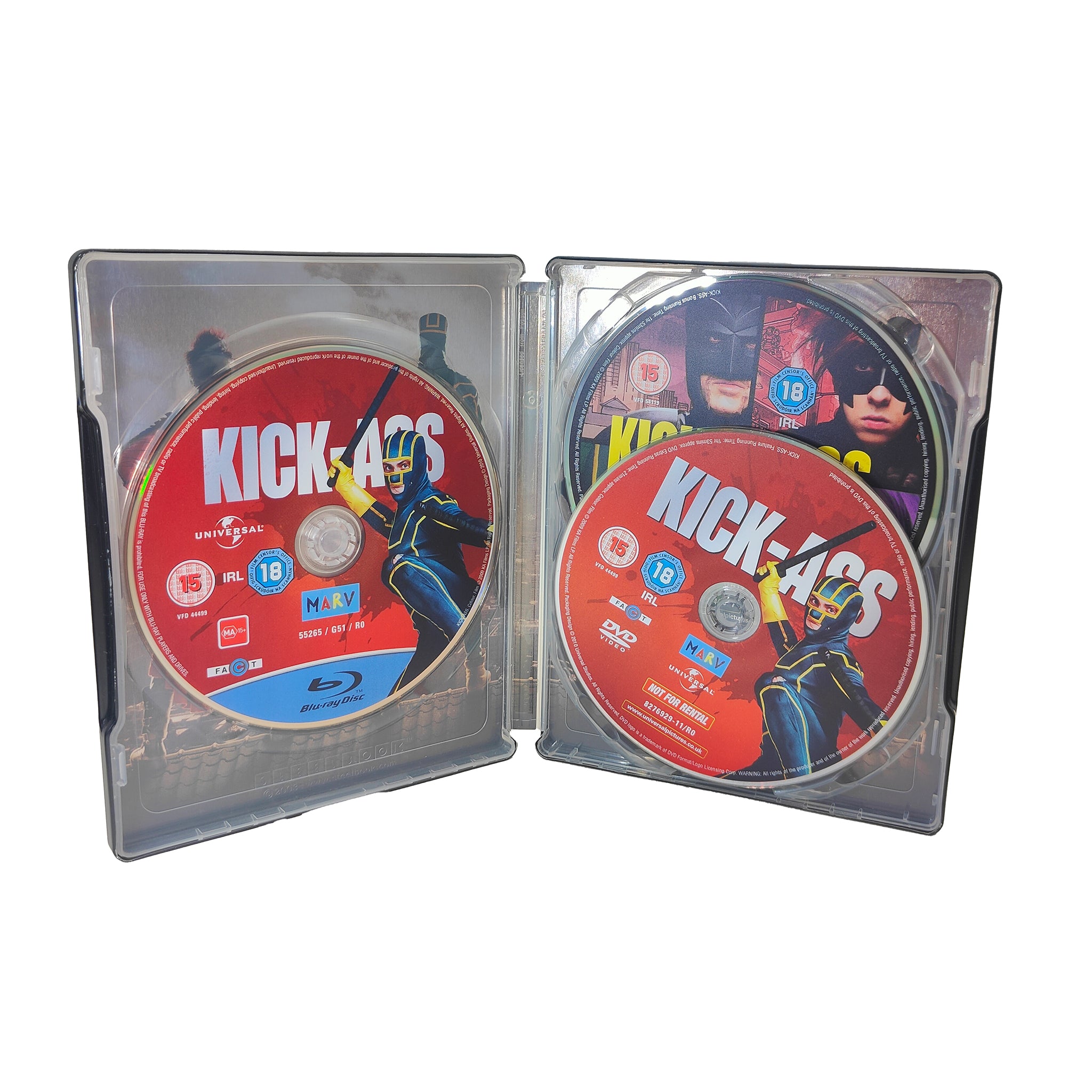 Kick-Ass Blu-ray Limited Edition Steelbook – Movie Icons & Heroes, Universal, -, pre-owned collector piece, Uncanny Collectibles Dublin Ireland