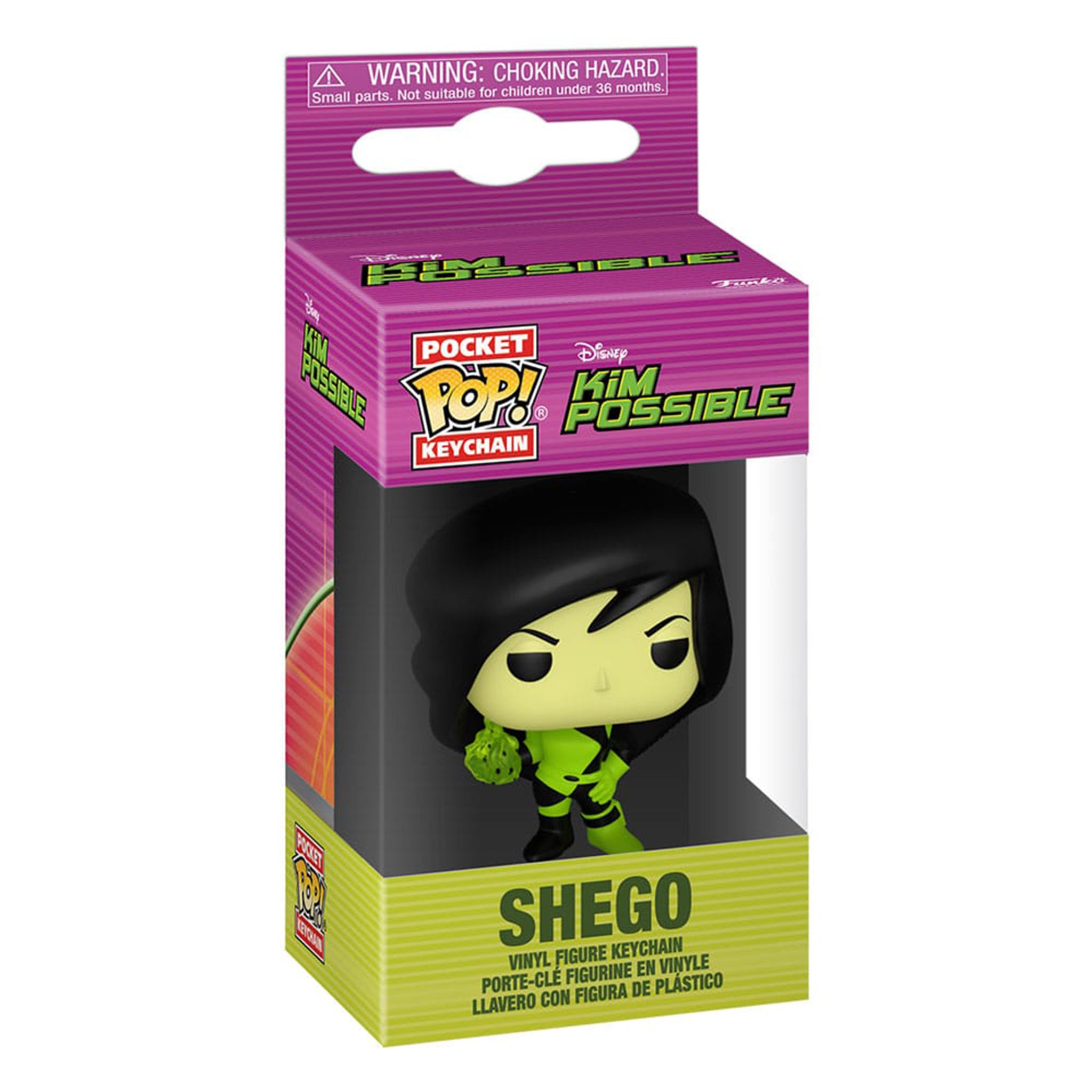 Kim Possible Shego Disney Funko Pocket Pop Keychain Vinyl Figure