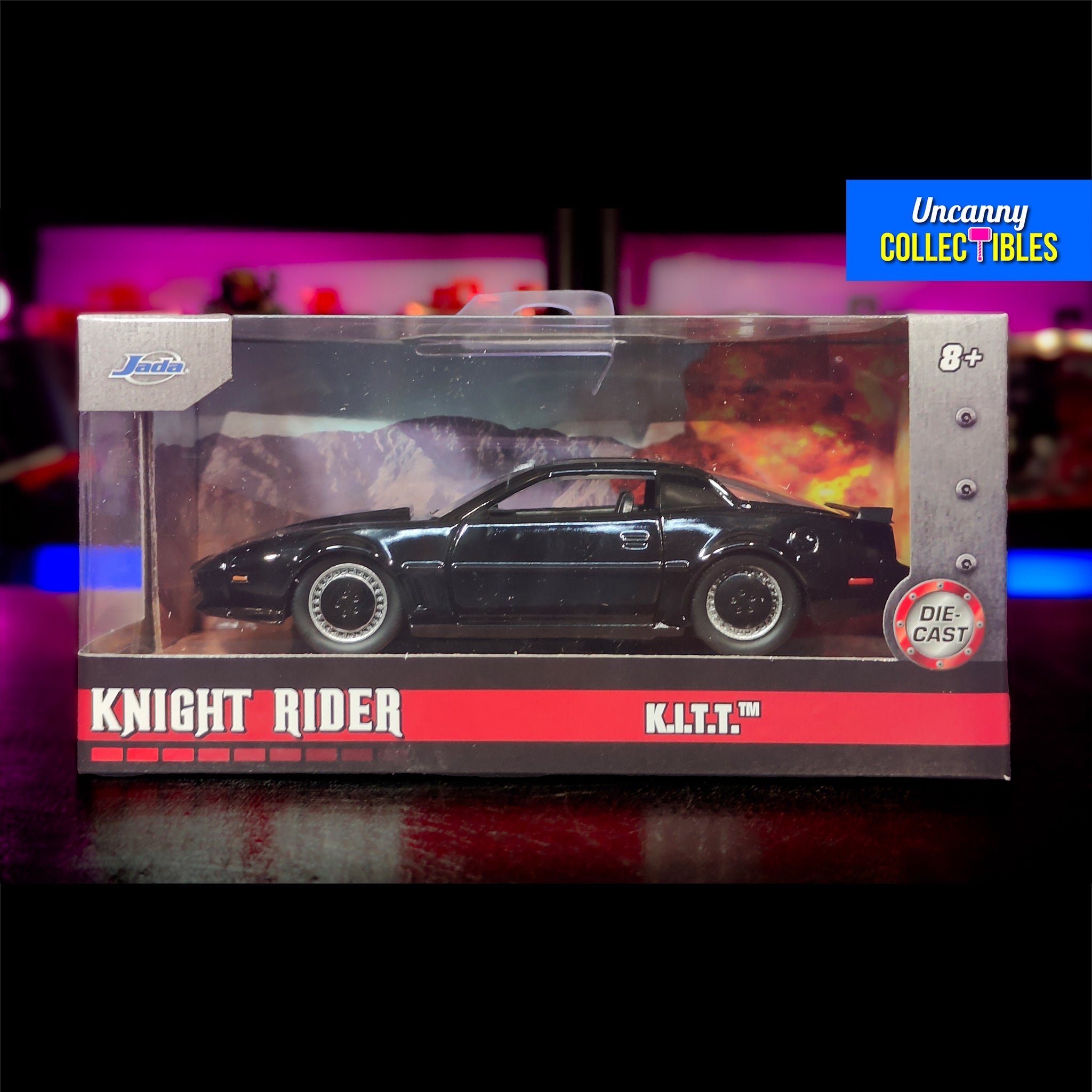 Knight Rider KITT 1:32 Scale Jada Toys Diecast Model – Movie Icons & Heroes, Jada Toys, 12 cm, 2024, brand new collector item, Uncanny Collectibles Dublin Ireland