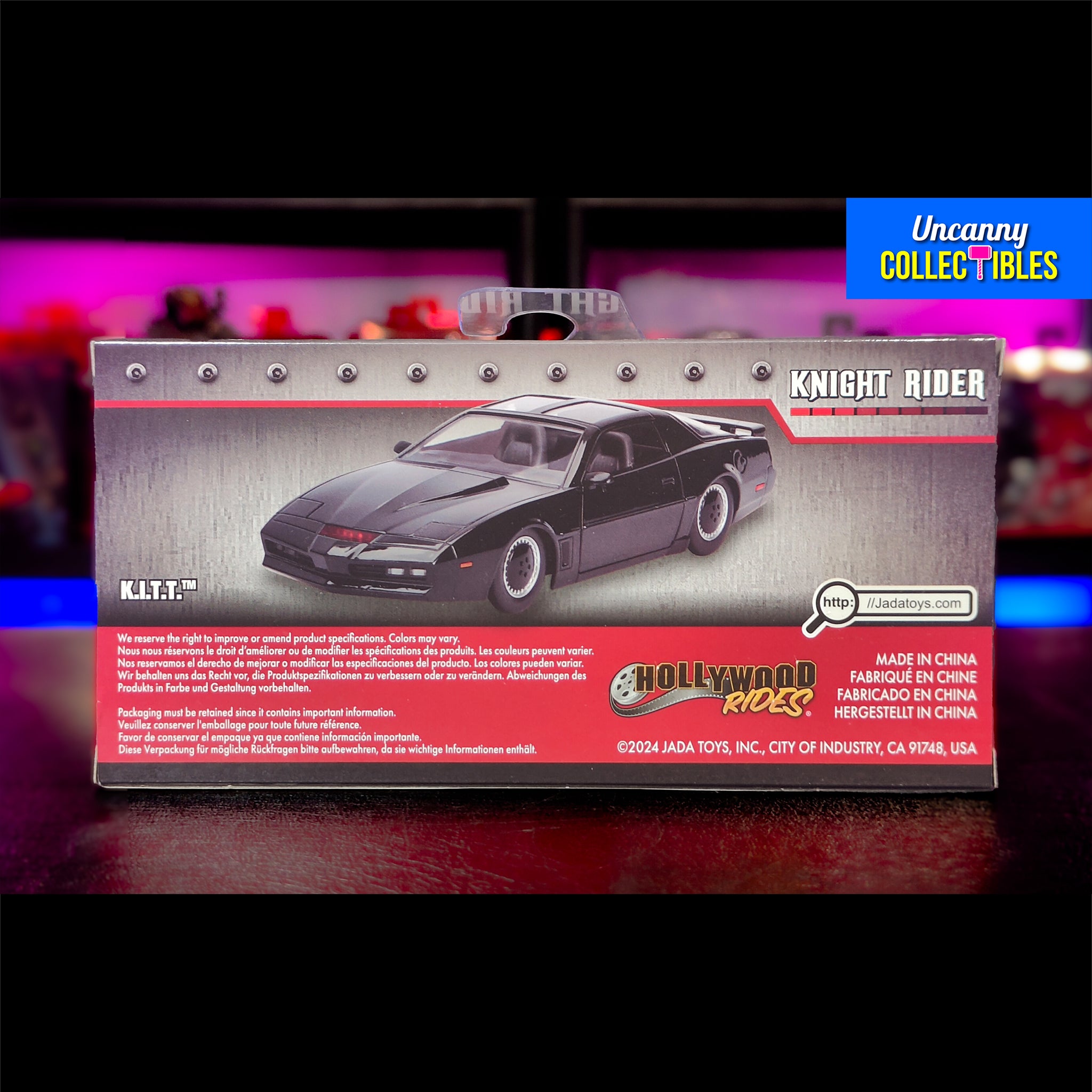 Knight Rider KITT 1:32 Scale Jada Toys Diecast Model – Movie Icons & Heroes, Jada Toys, 12 cm, 2024, brand new collector item, Uncanny Collectibles Dublin Ireland